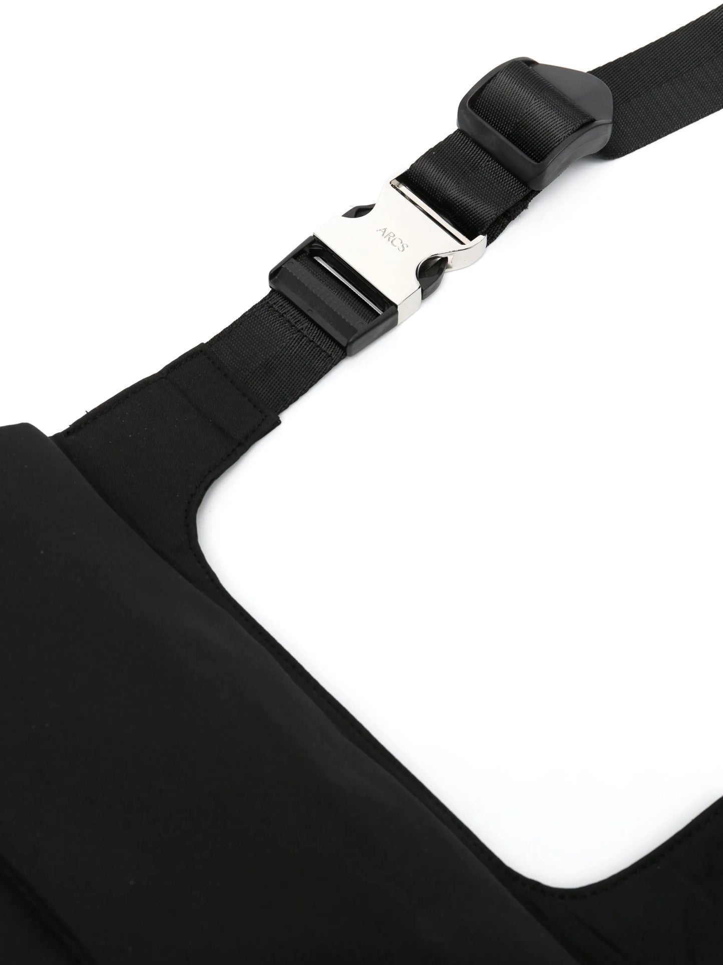 buckle-detail messenger bag