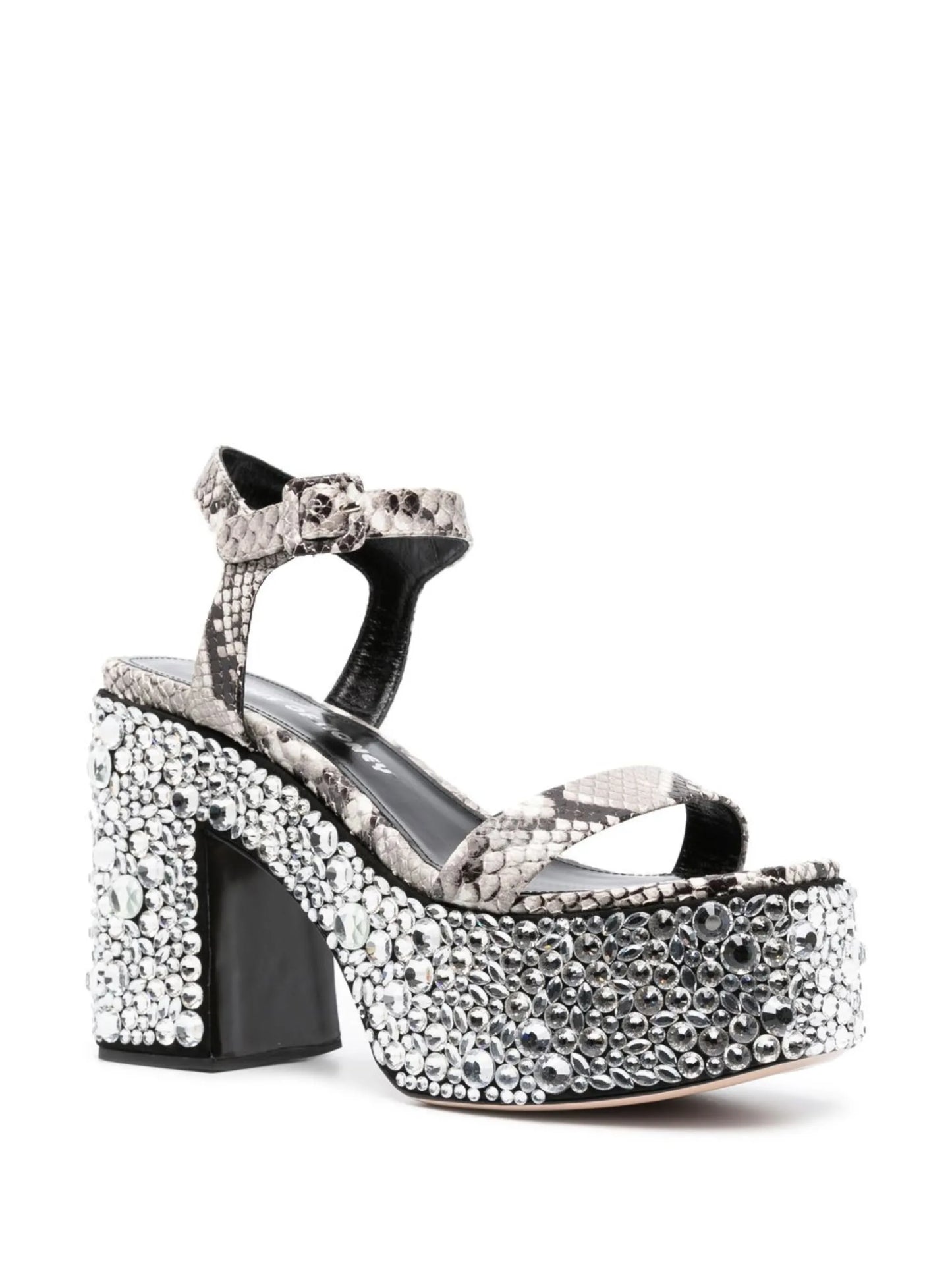 Croco crystal-embellished 65mm sandals
