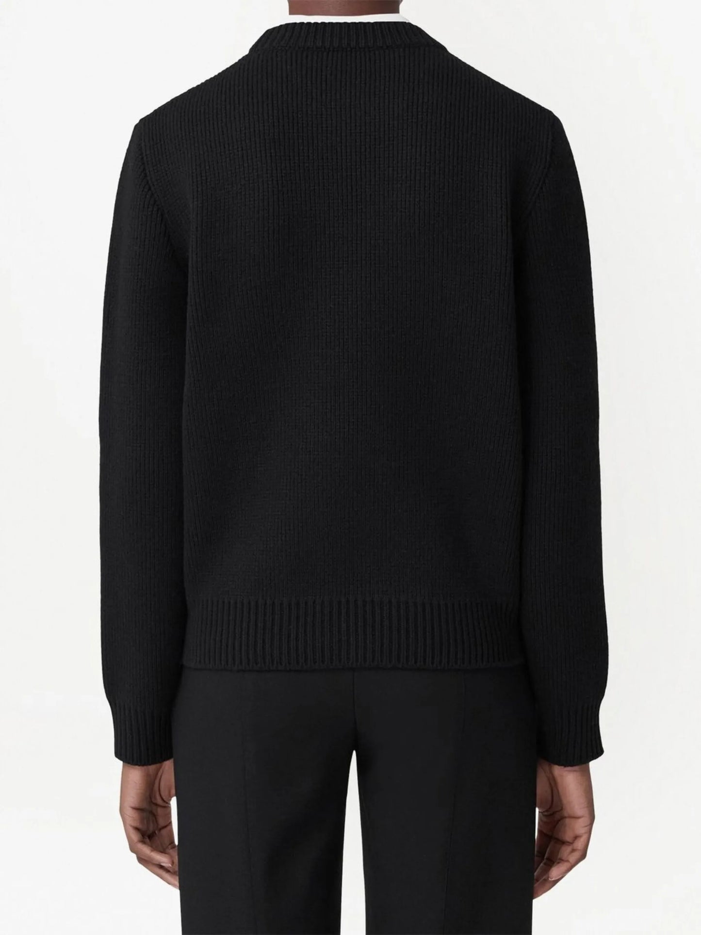 oak leaf-crest cashmere jumper
