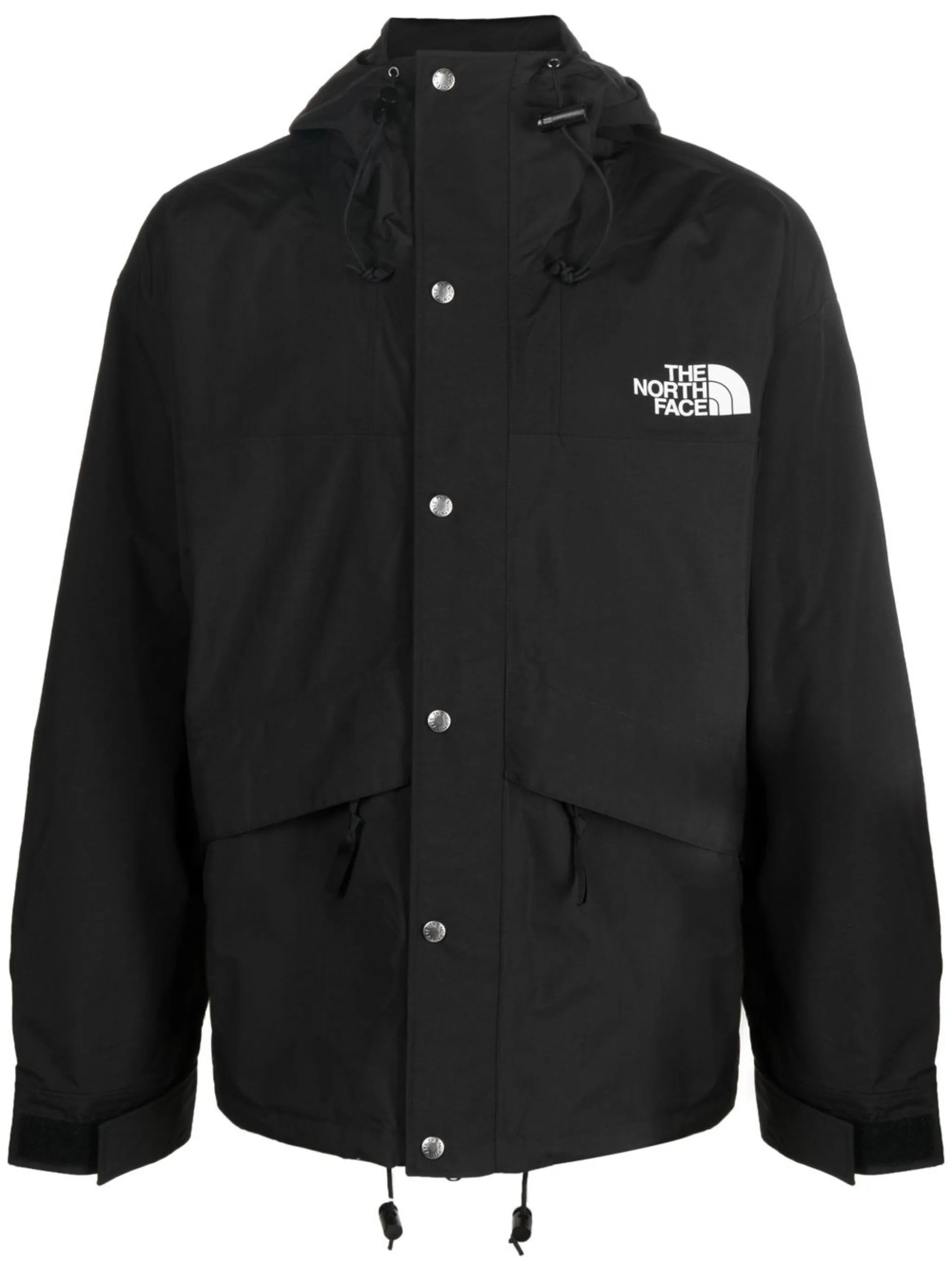 logo-print hooded jacket