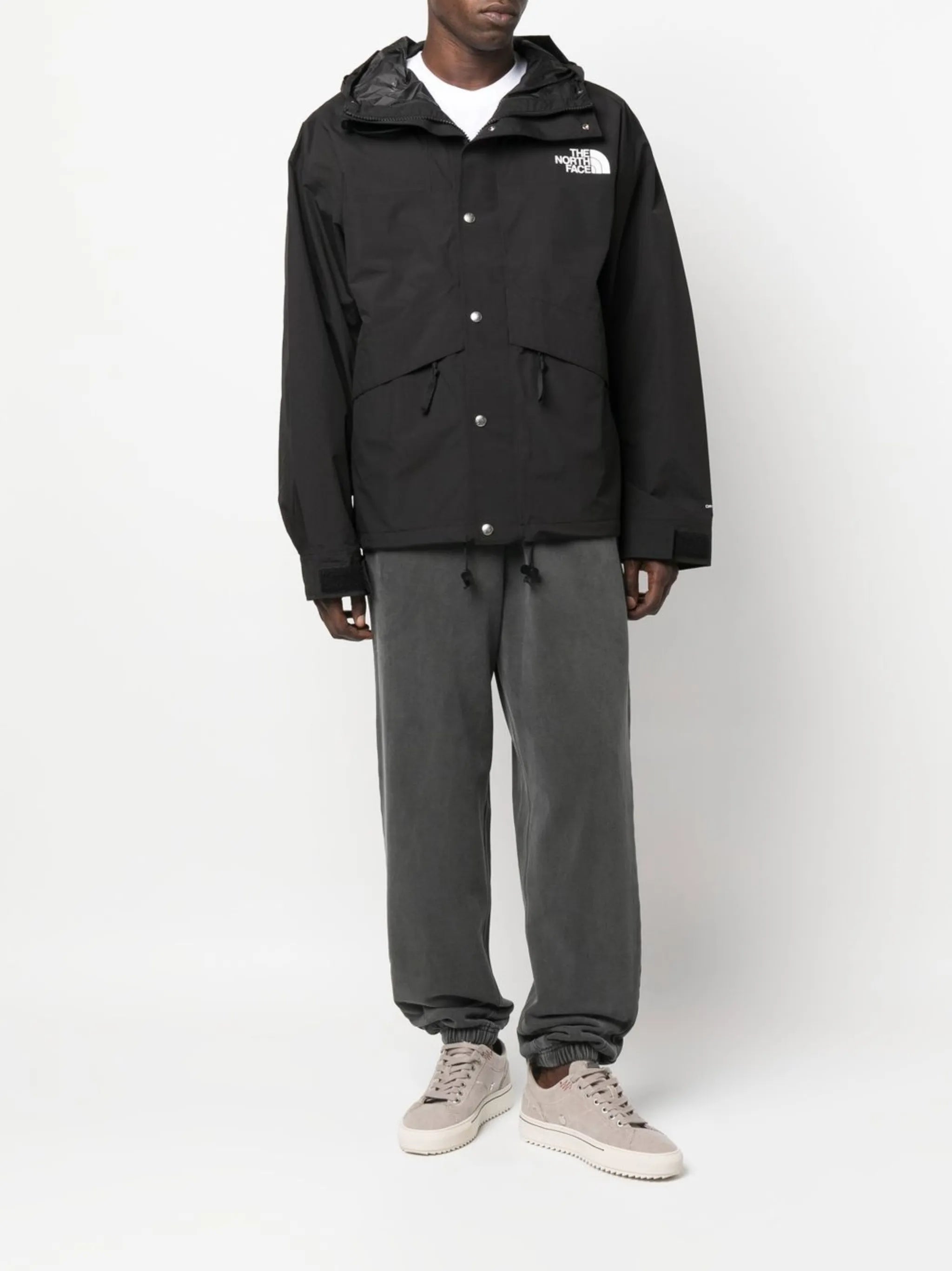 logo-print hooded jacket