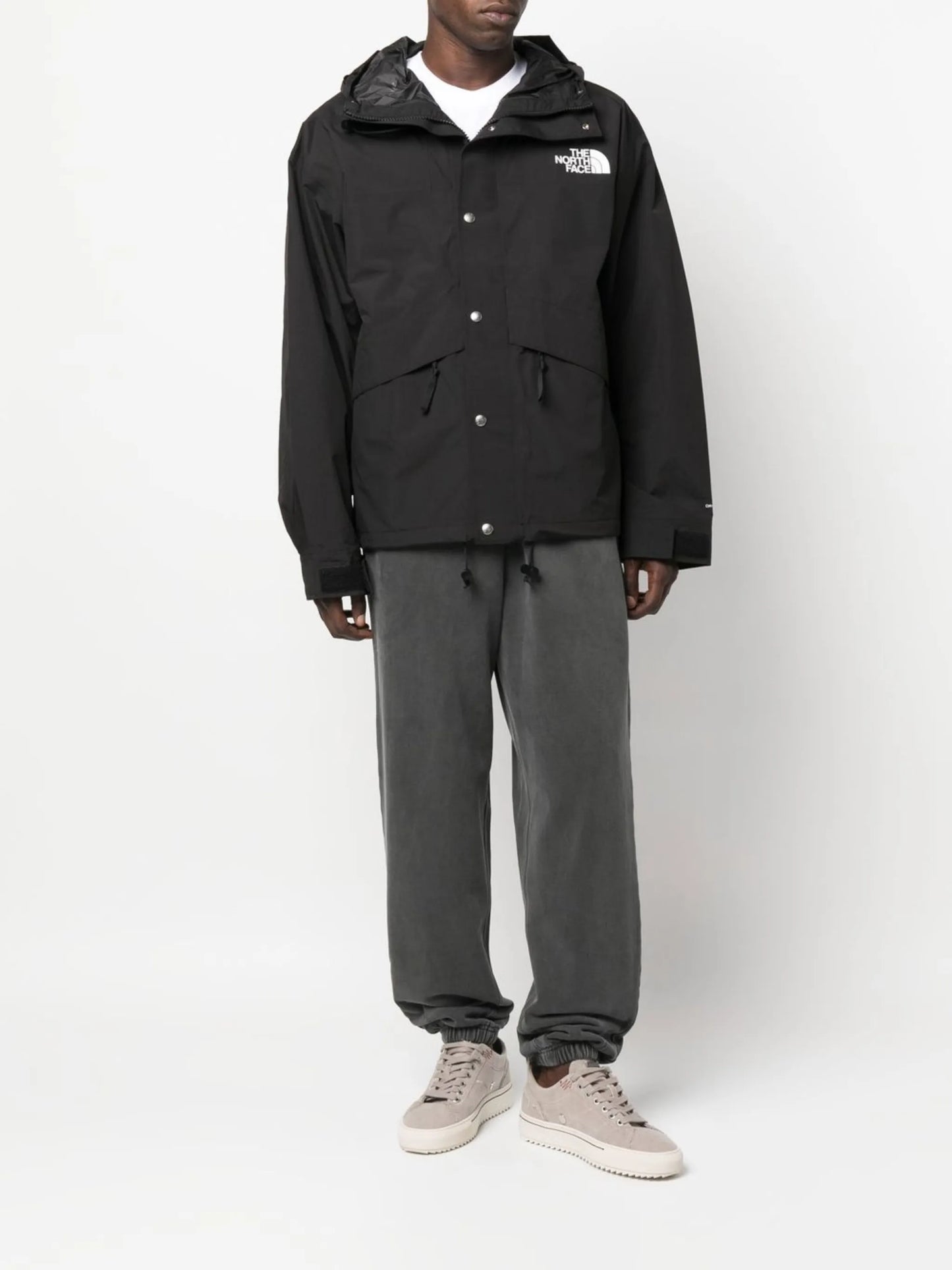 logo-print hooded jacket