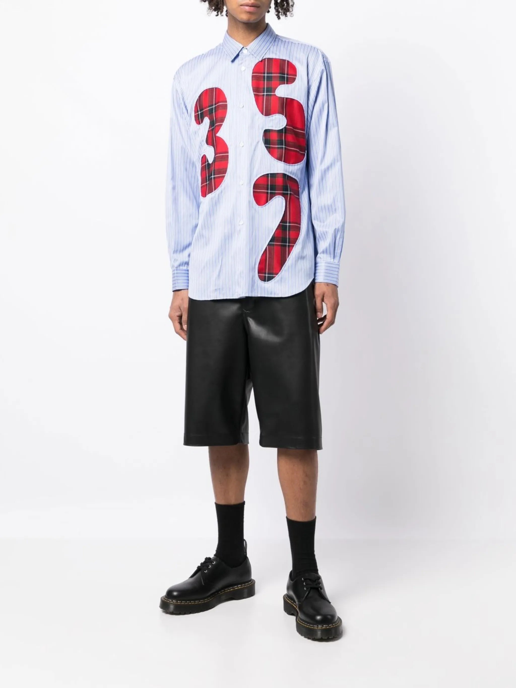 number patch shirt