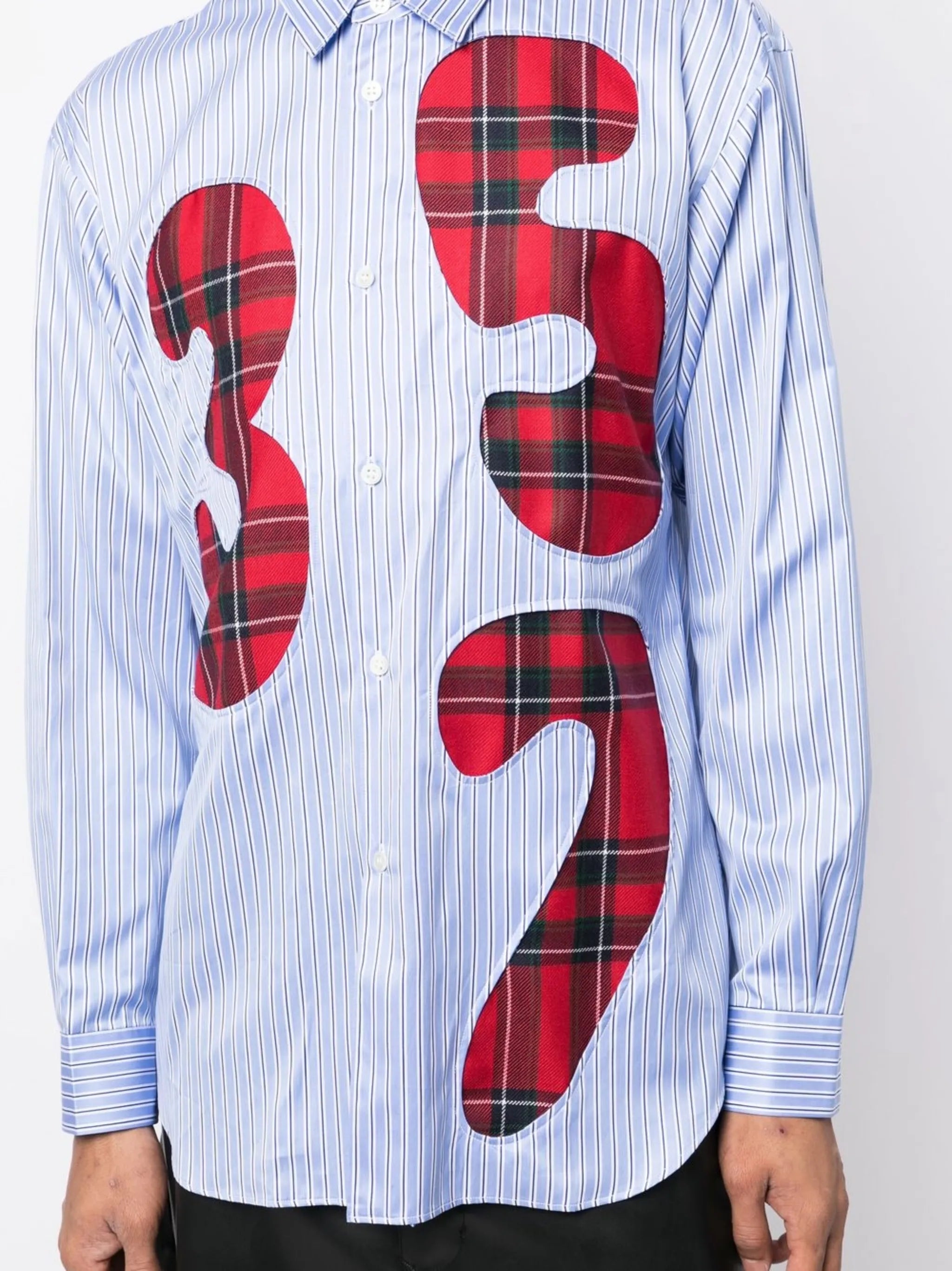 number patch shirt