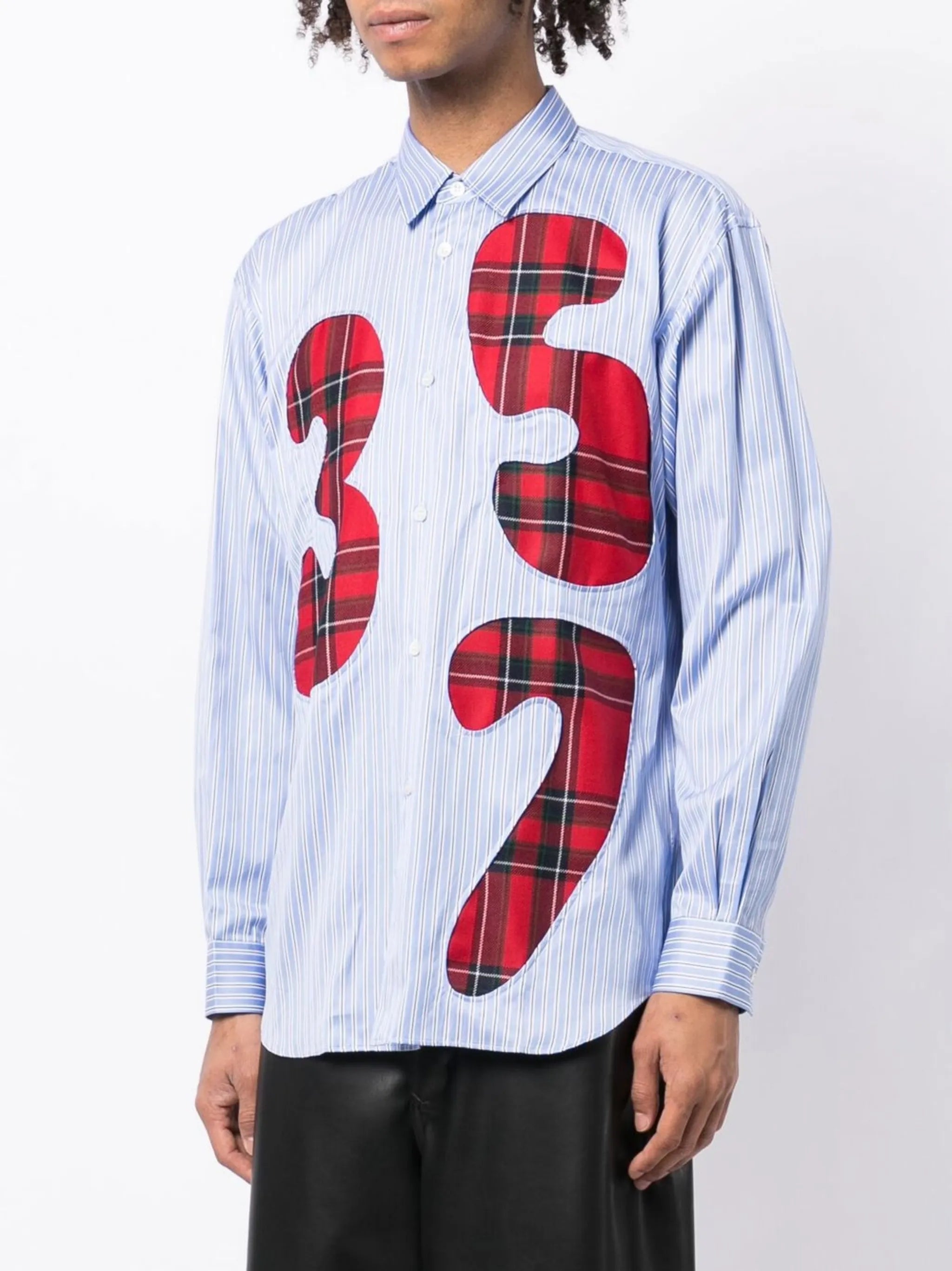 number patch shirt
