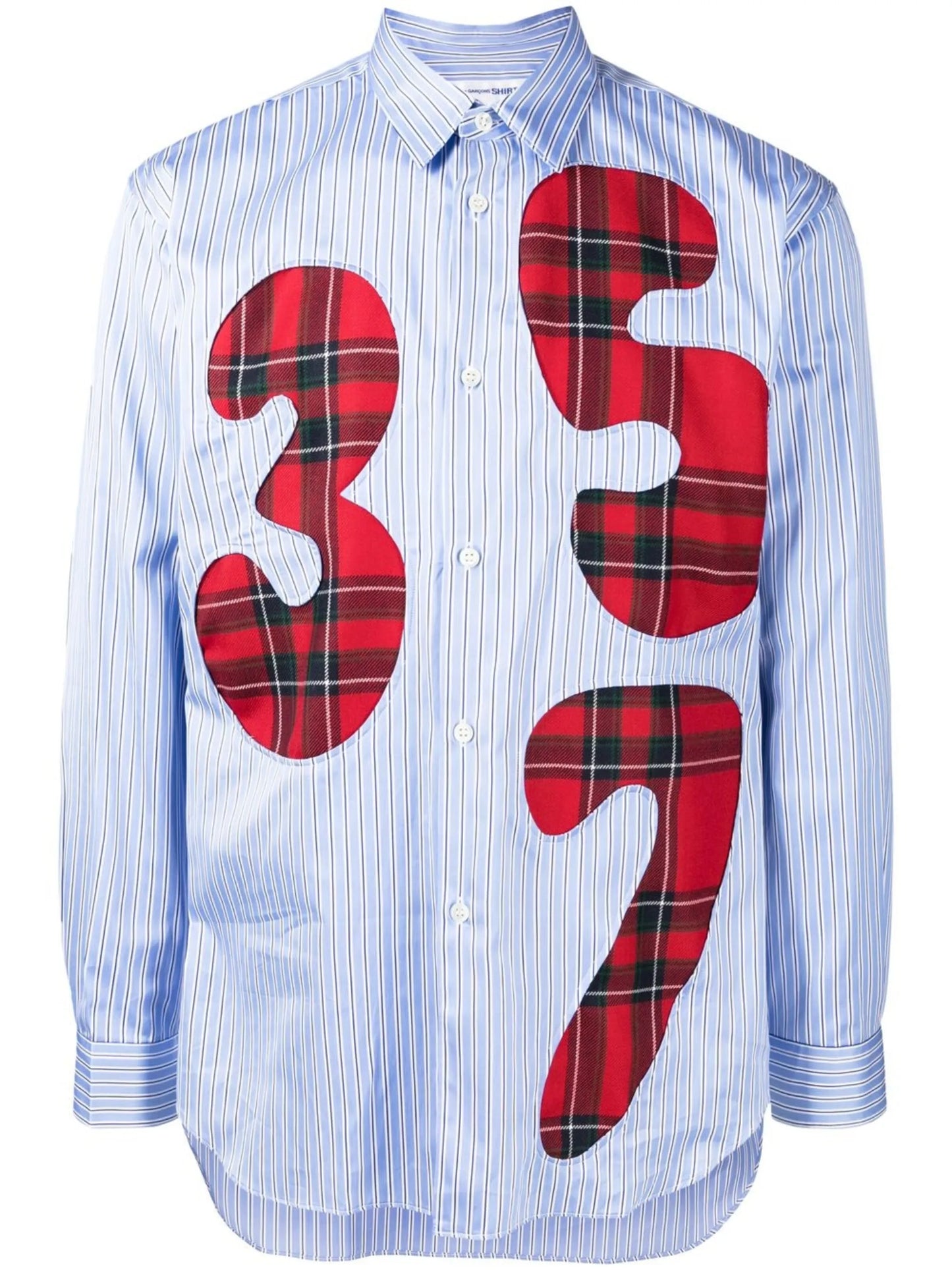 number patch shirt