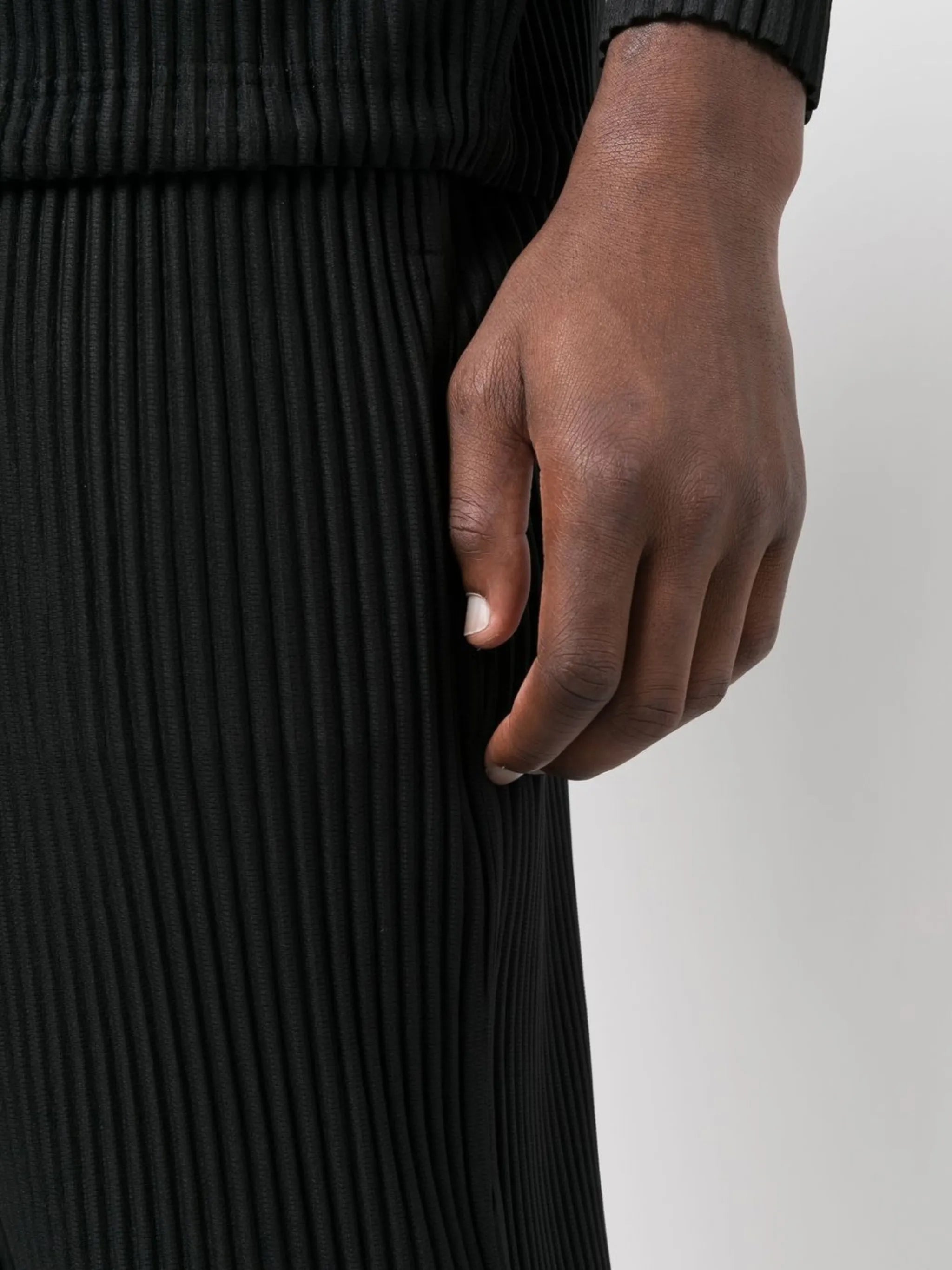 cropped pleated trousers