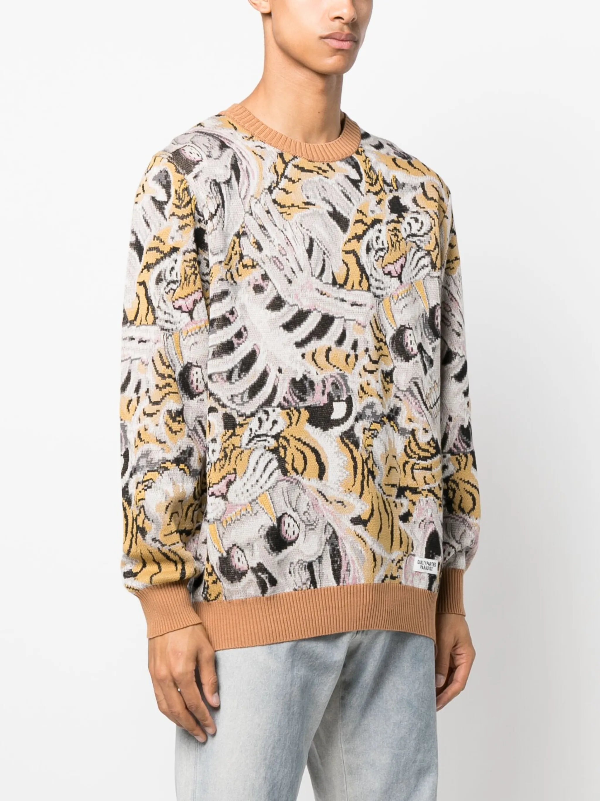 graphic-print cotton sweatshirt