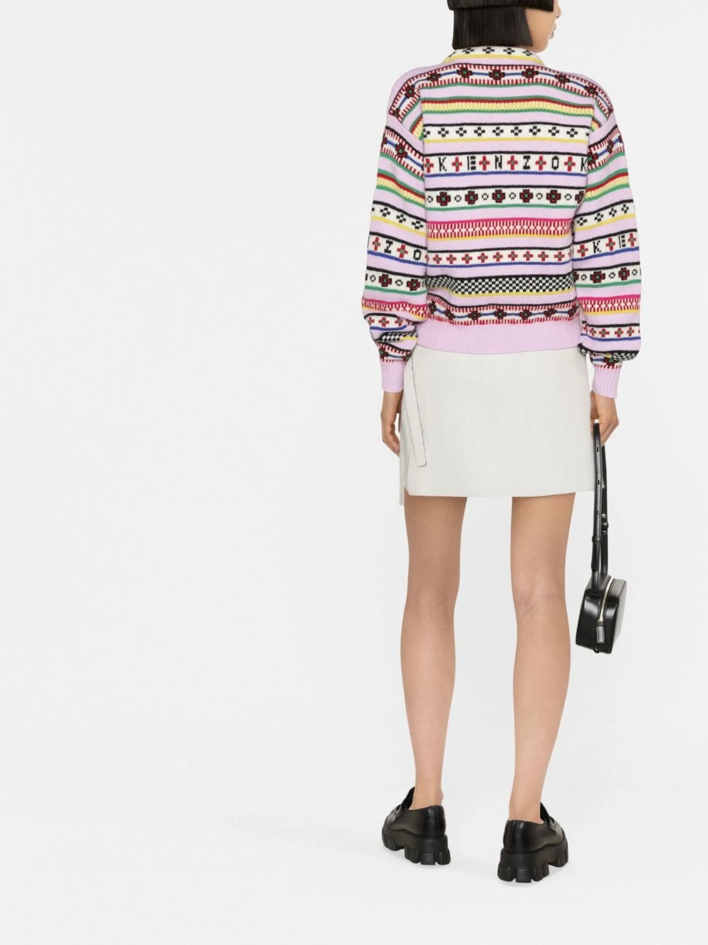 intarsia-knit logo jumper