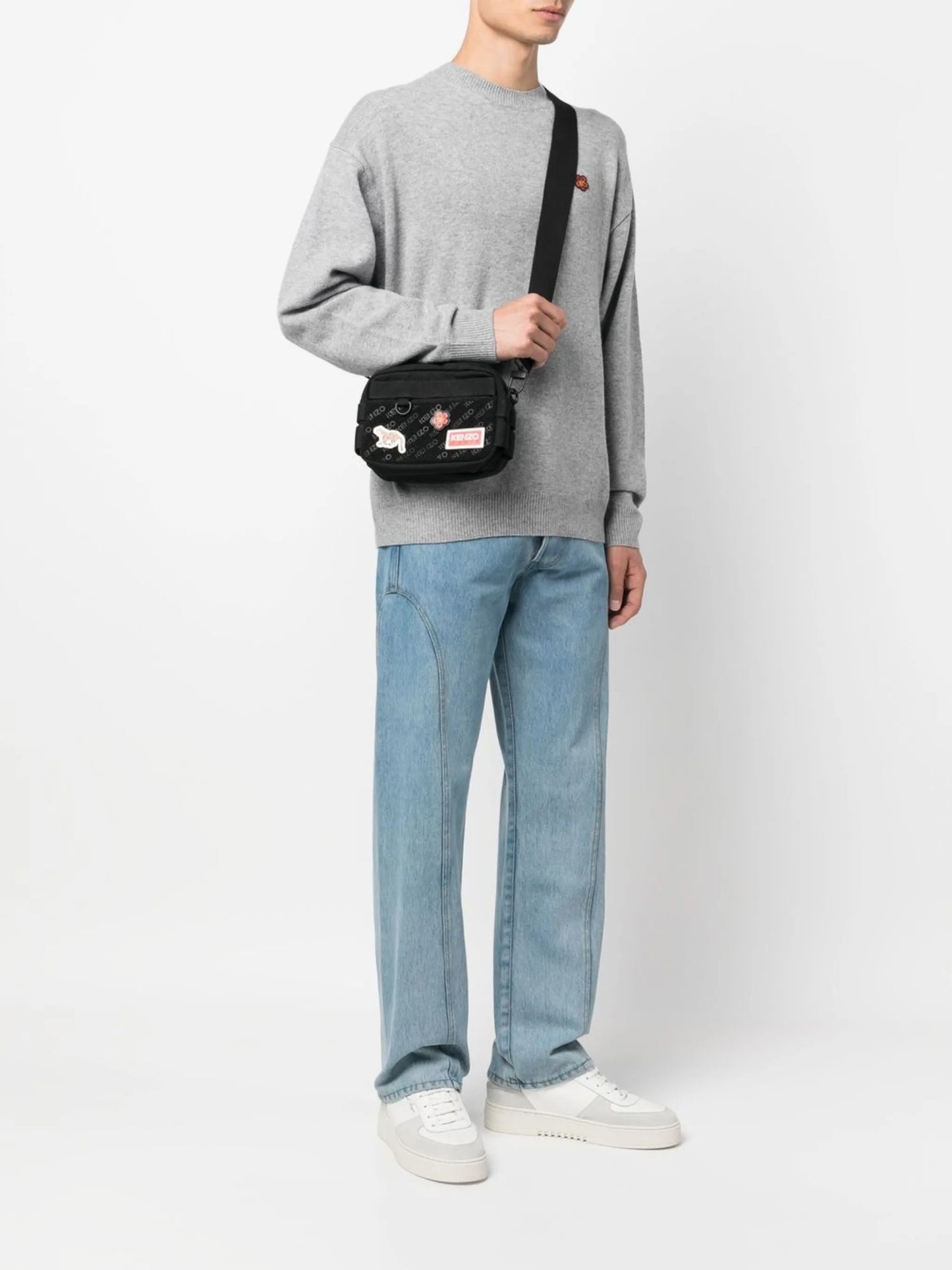 logo-patch shoulder bag