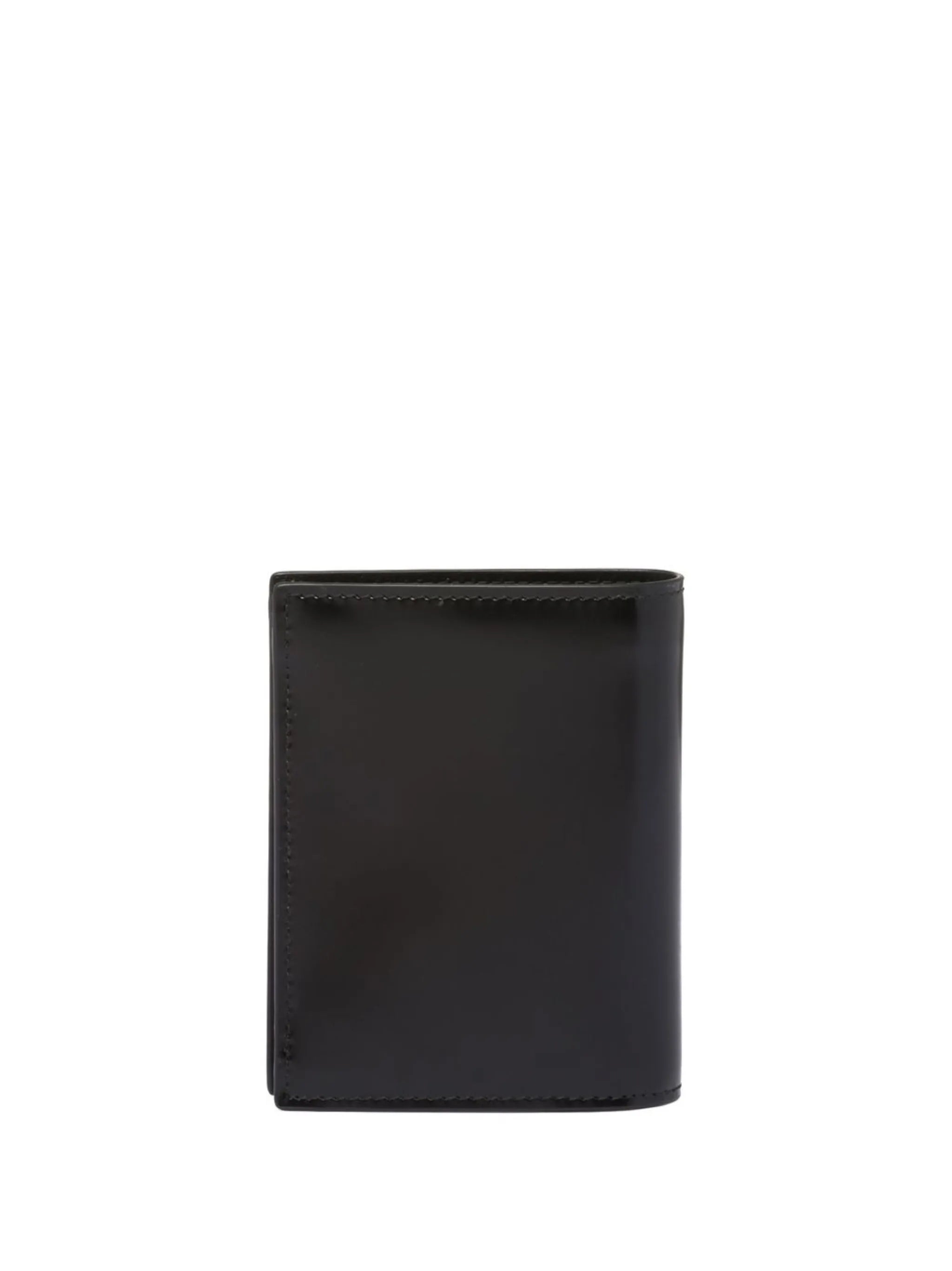 logo-plaque leather wallet