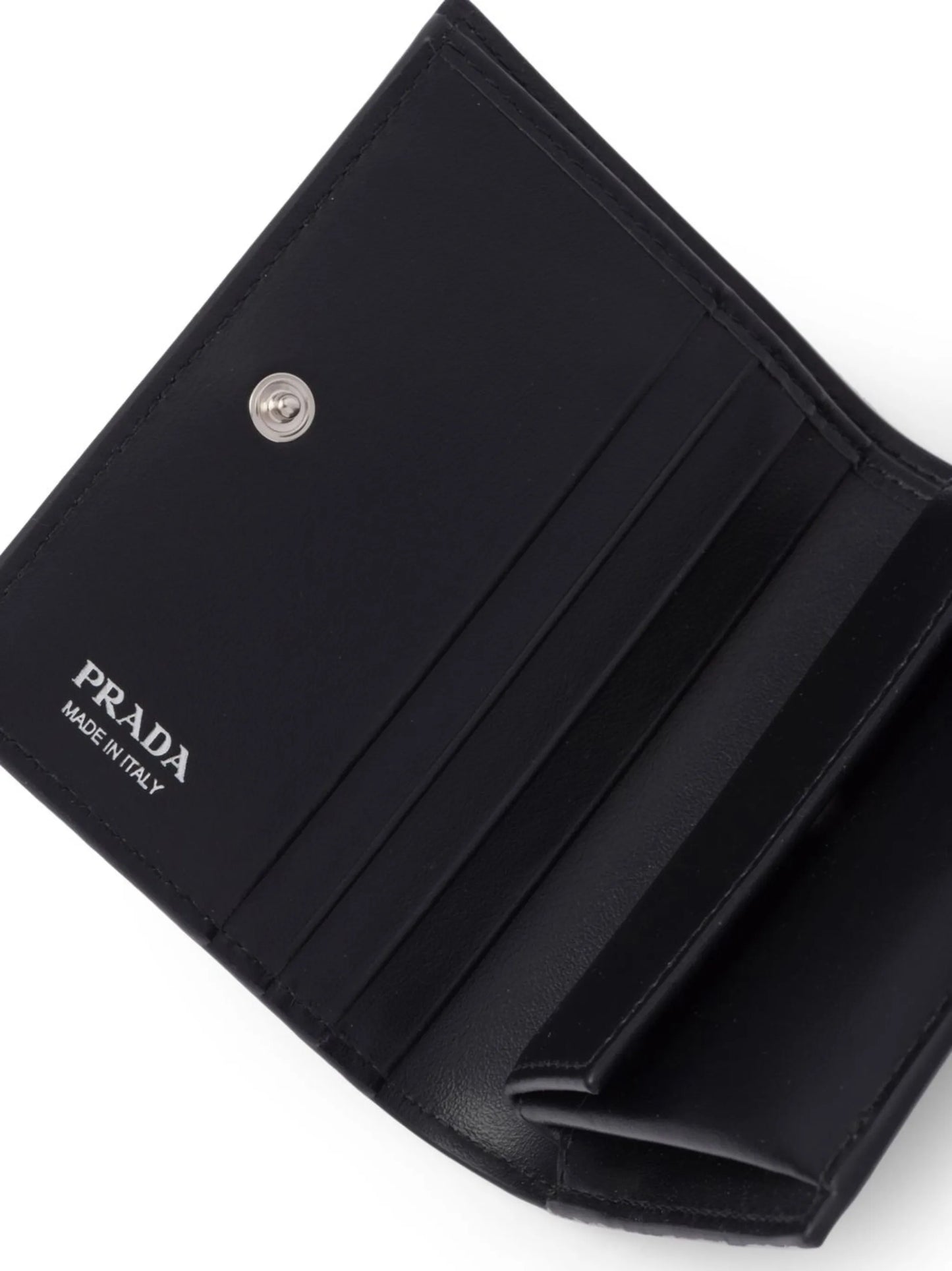 logo-plaque leather wallet