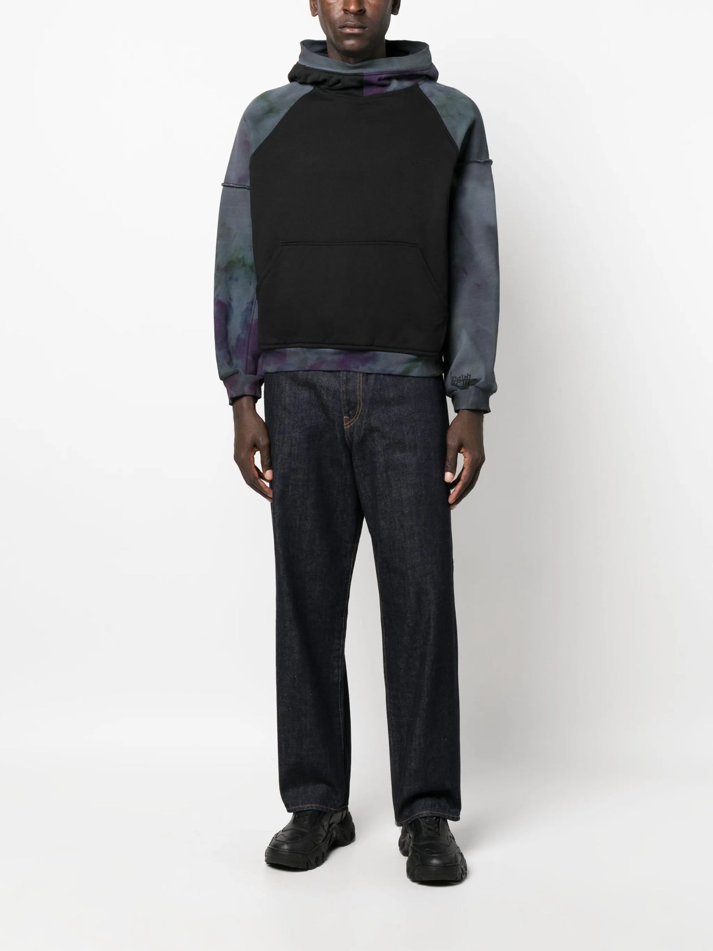 wide-leg cotton cargo pants