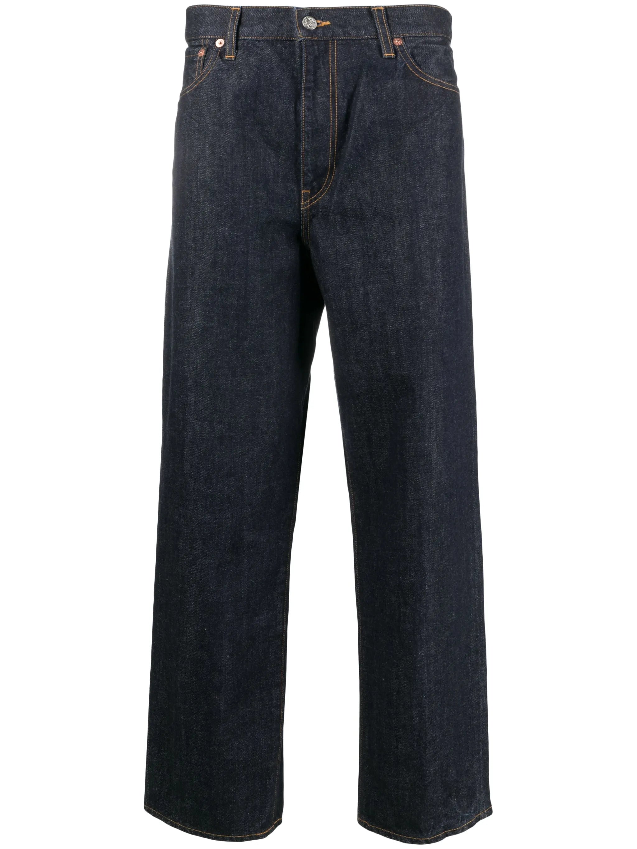 wide-leg cotton cargo pants