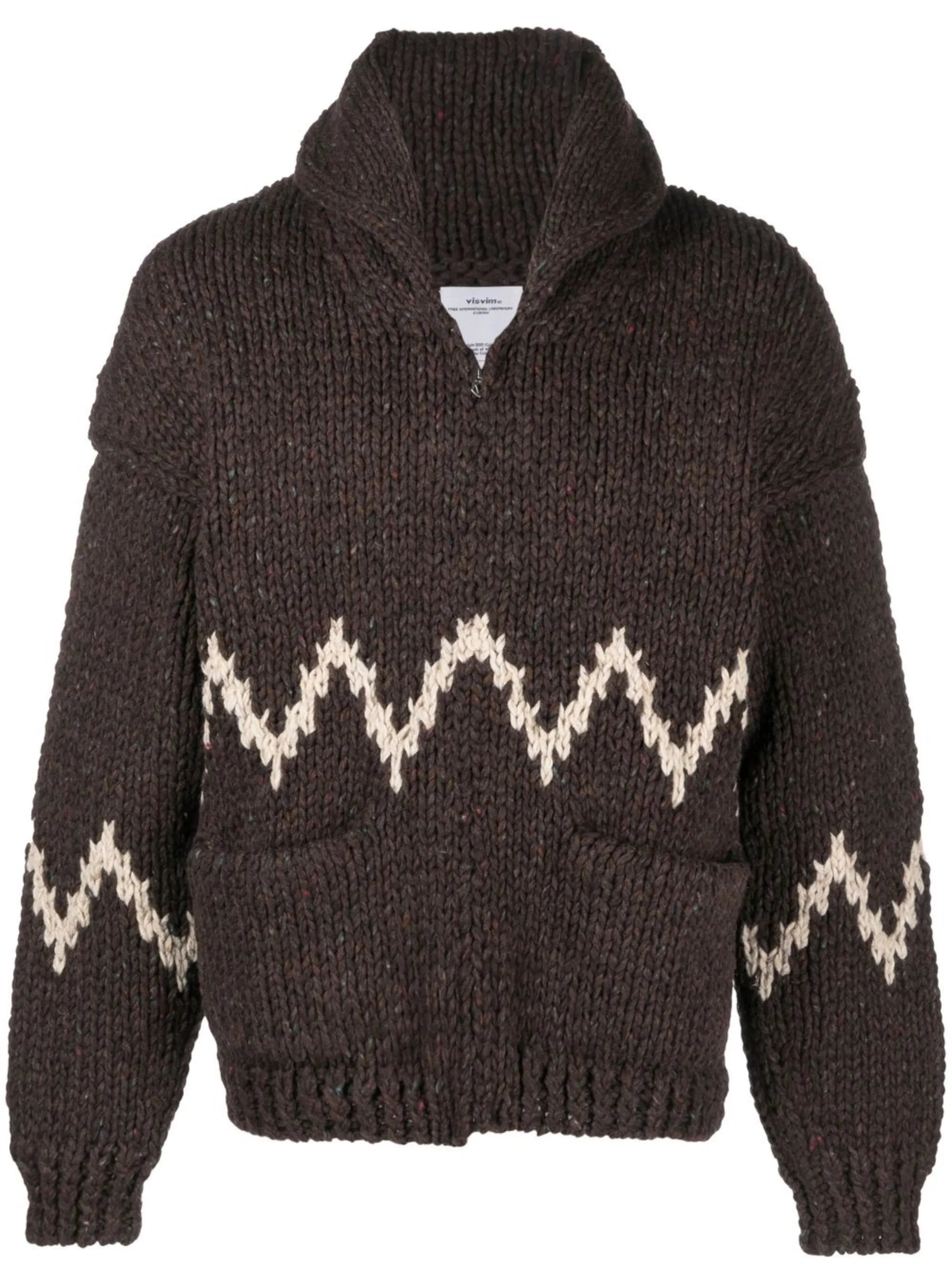 chunky knit wool cardigan
