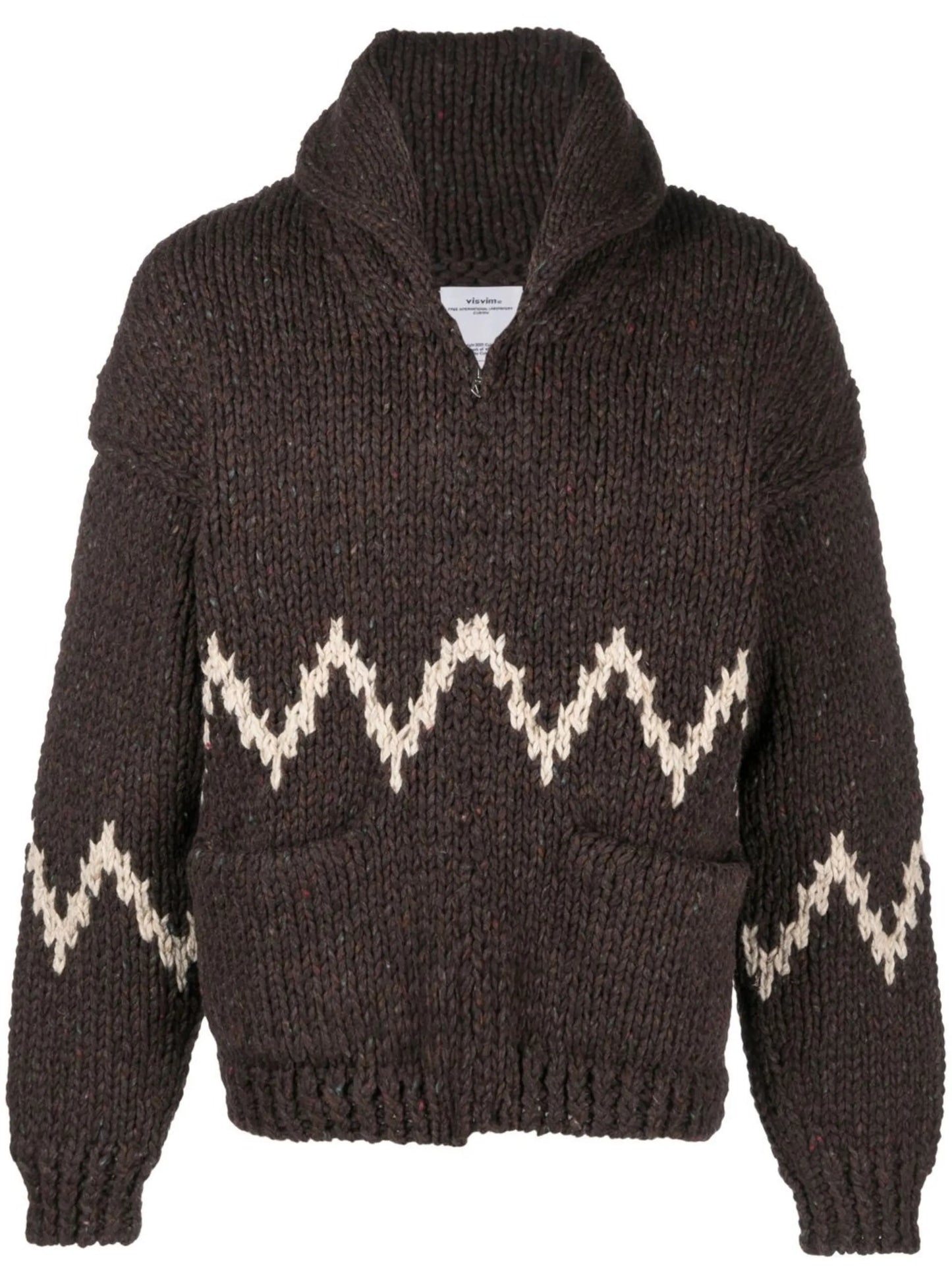 chunky knit wool cardigan