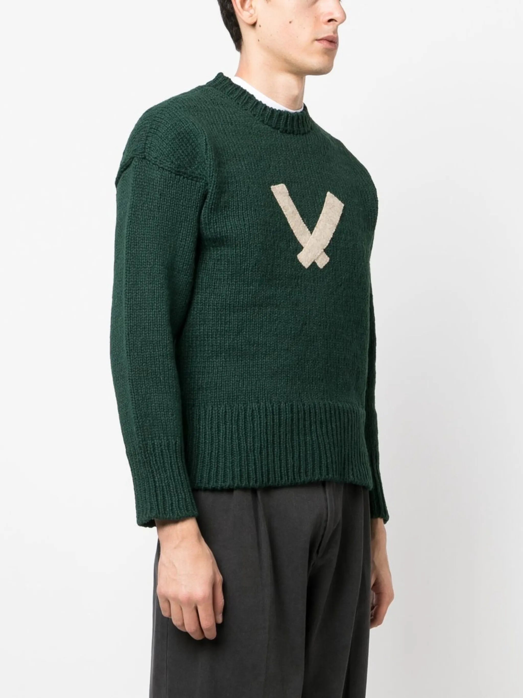 Letterman woollen jumper