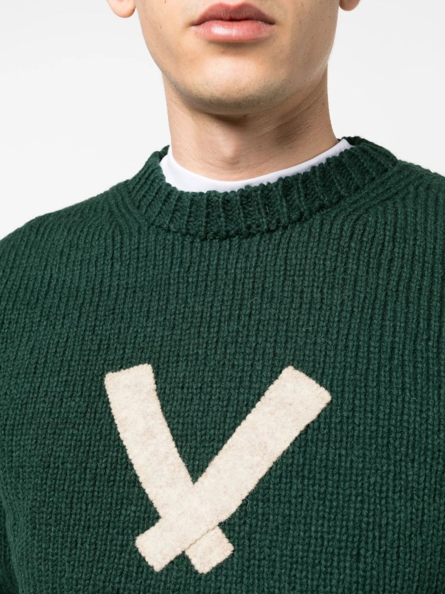 Letterman woollen jumper