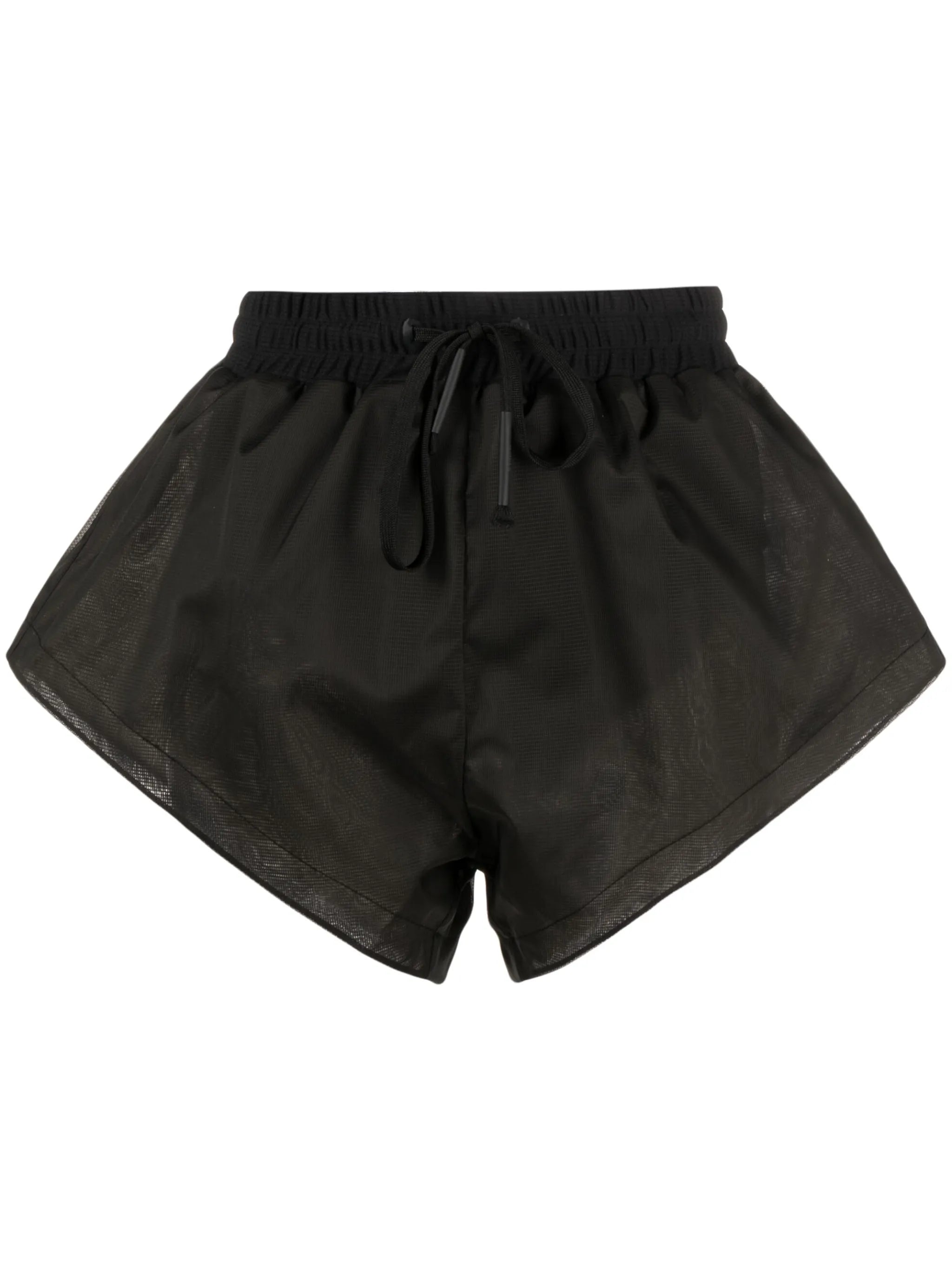 high-waist track shorts