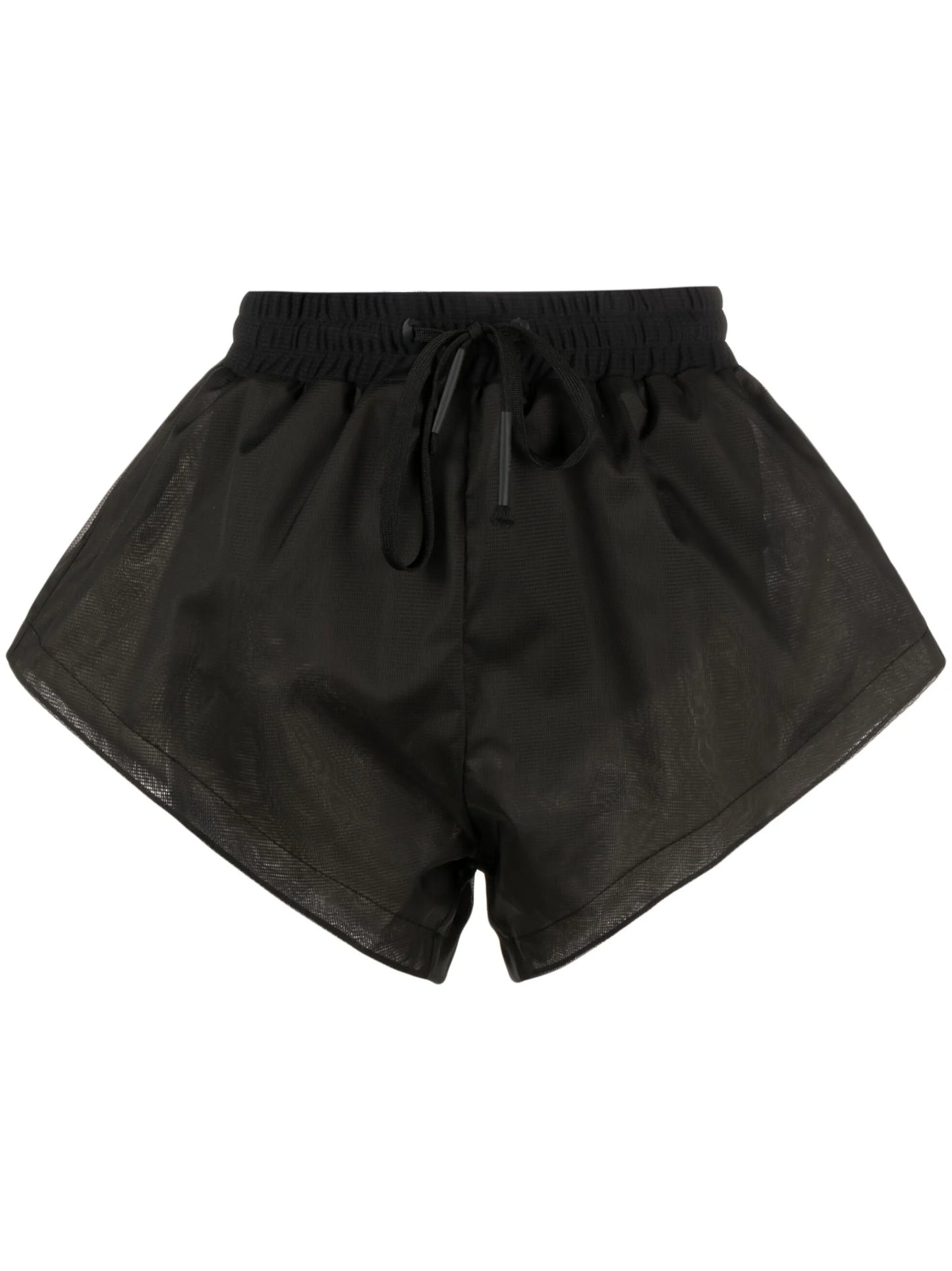 high-waist track shorts