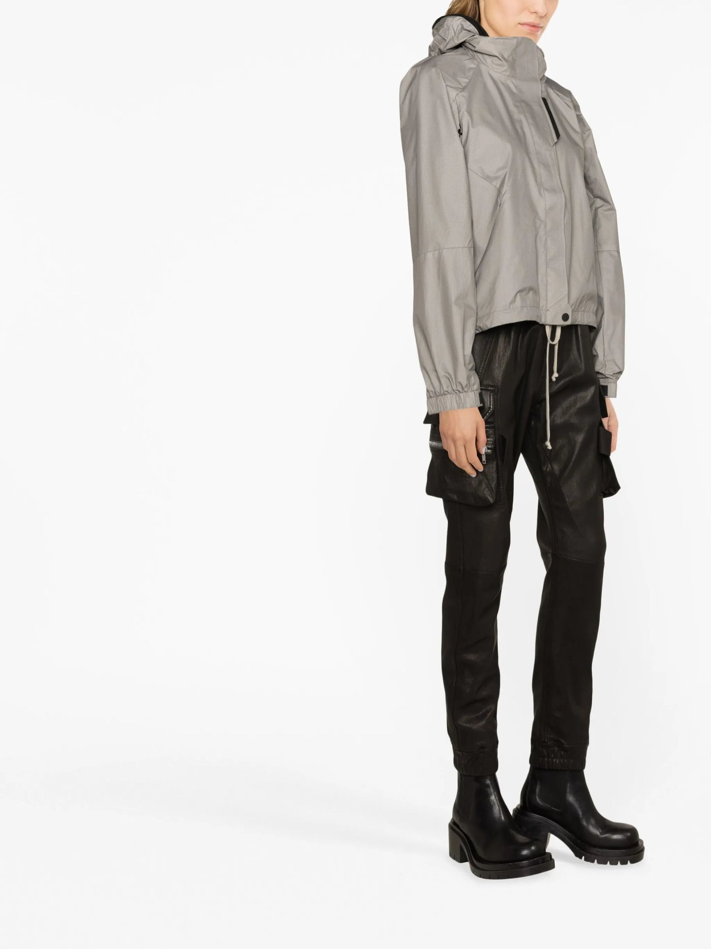 high-neck lightweight jacket