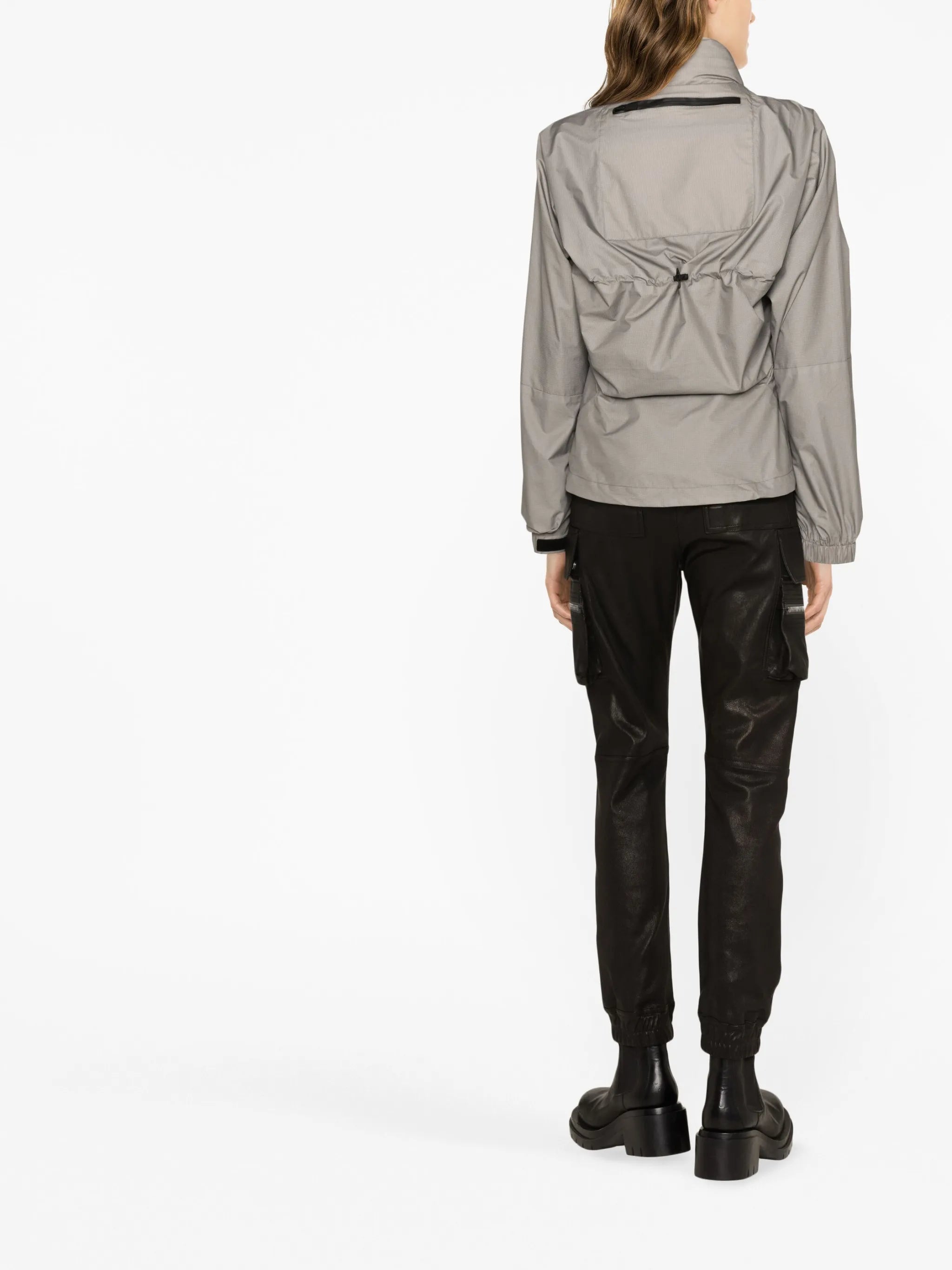 high-neck lightweight jacket