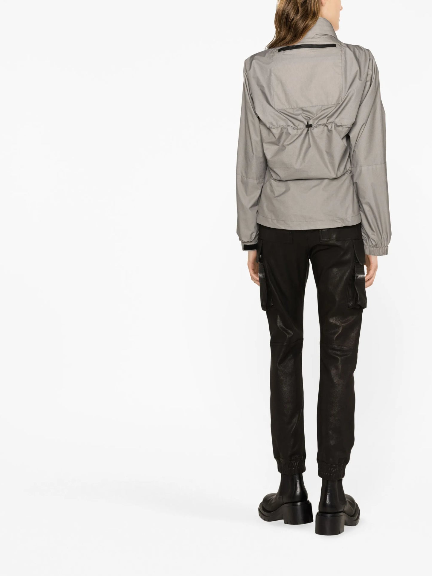 high-neck lightweight jacket