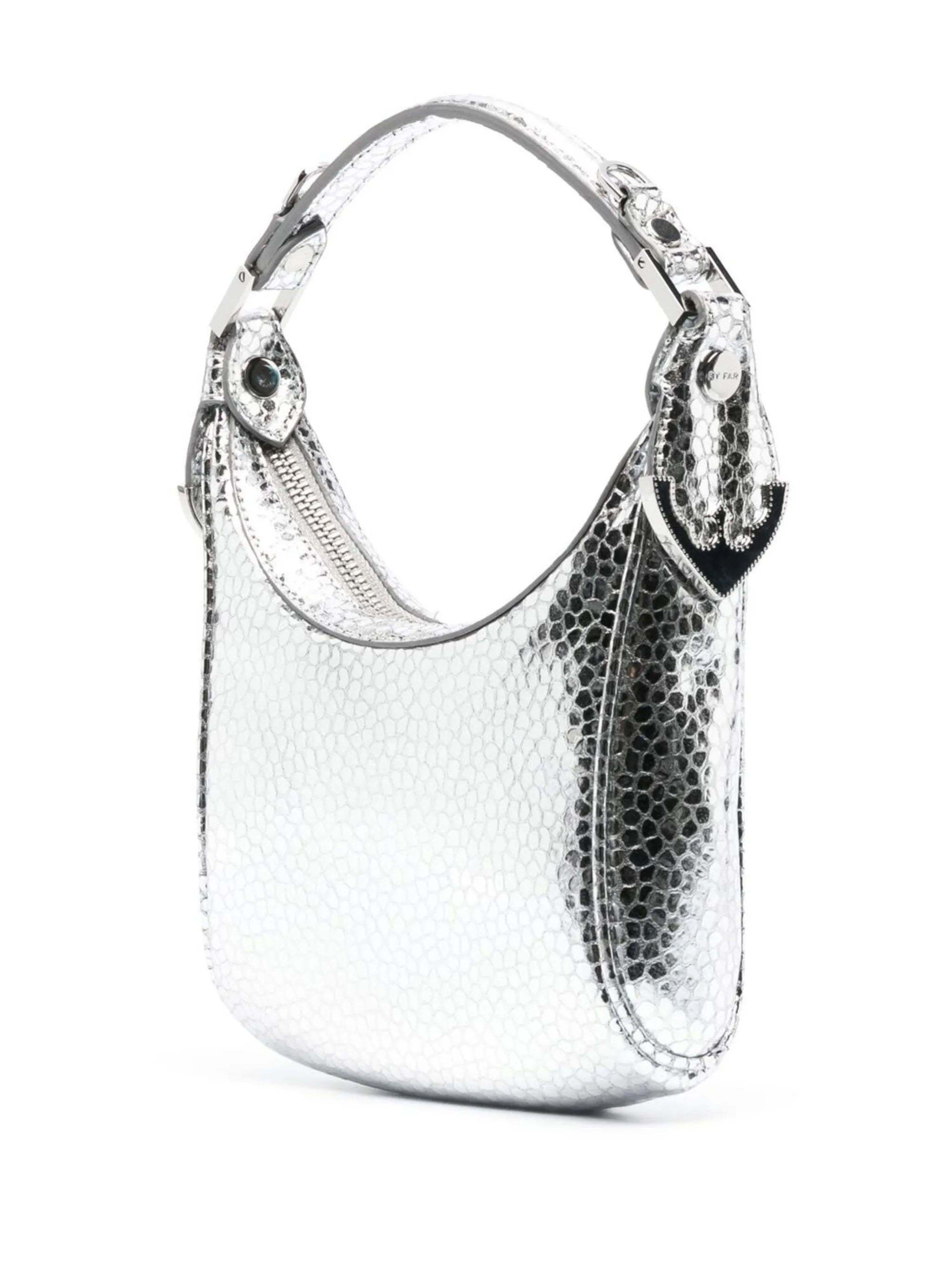Cosmo metallic top-handle bag
