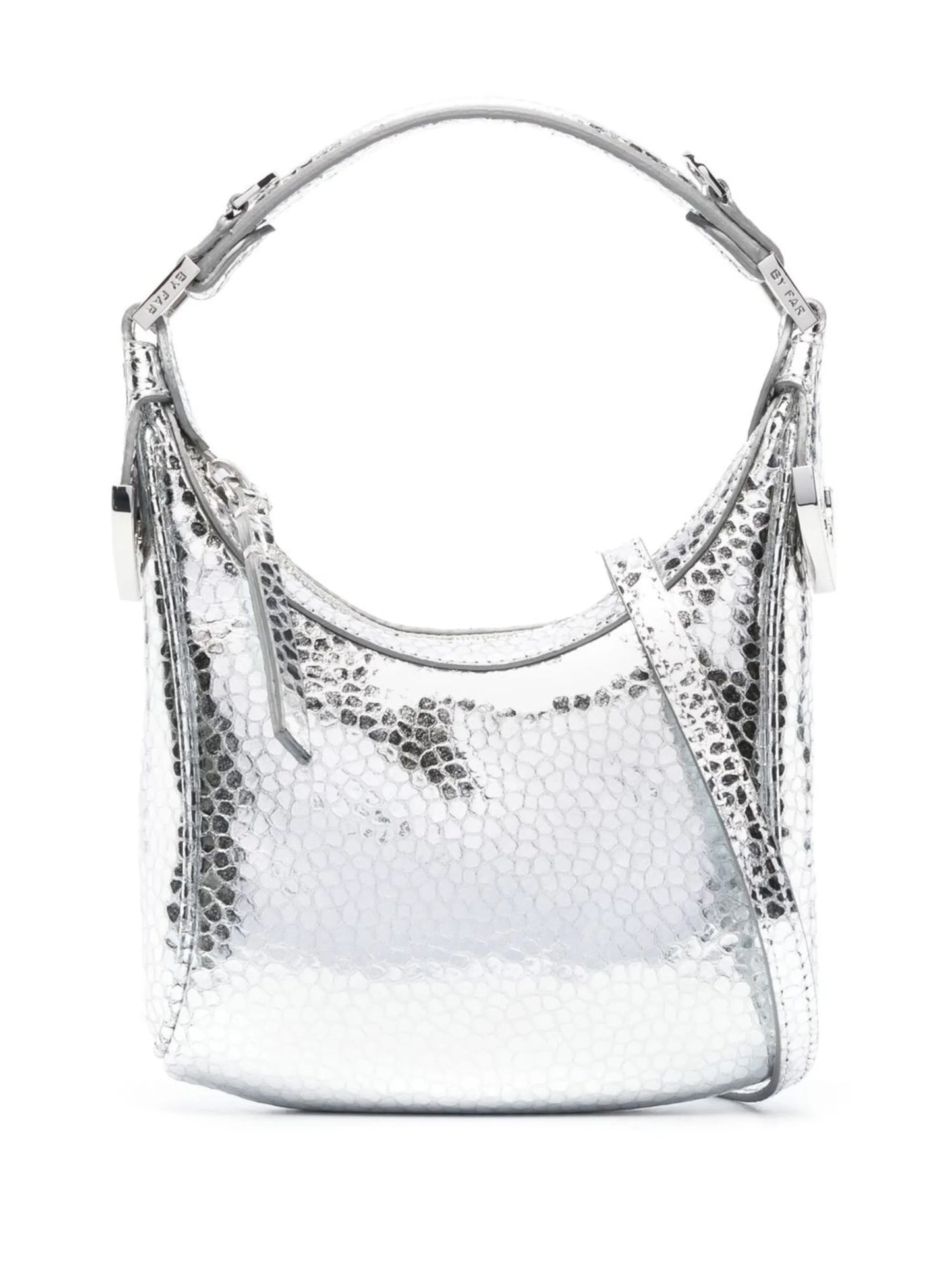 Cosmo metallic top-handle bag