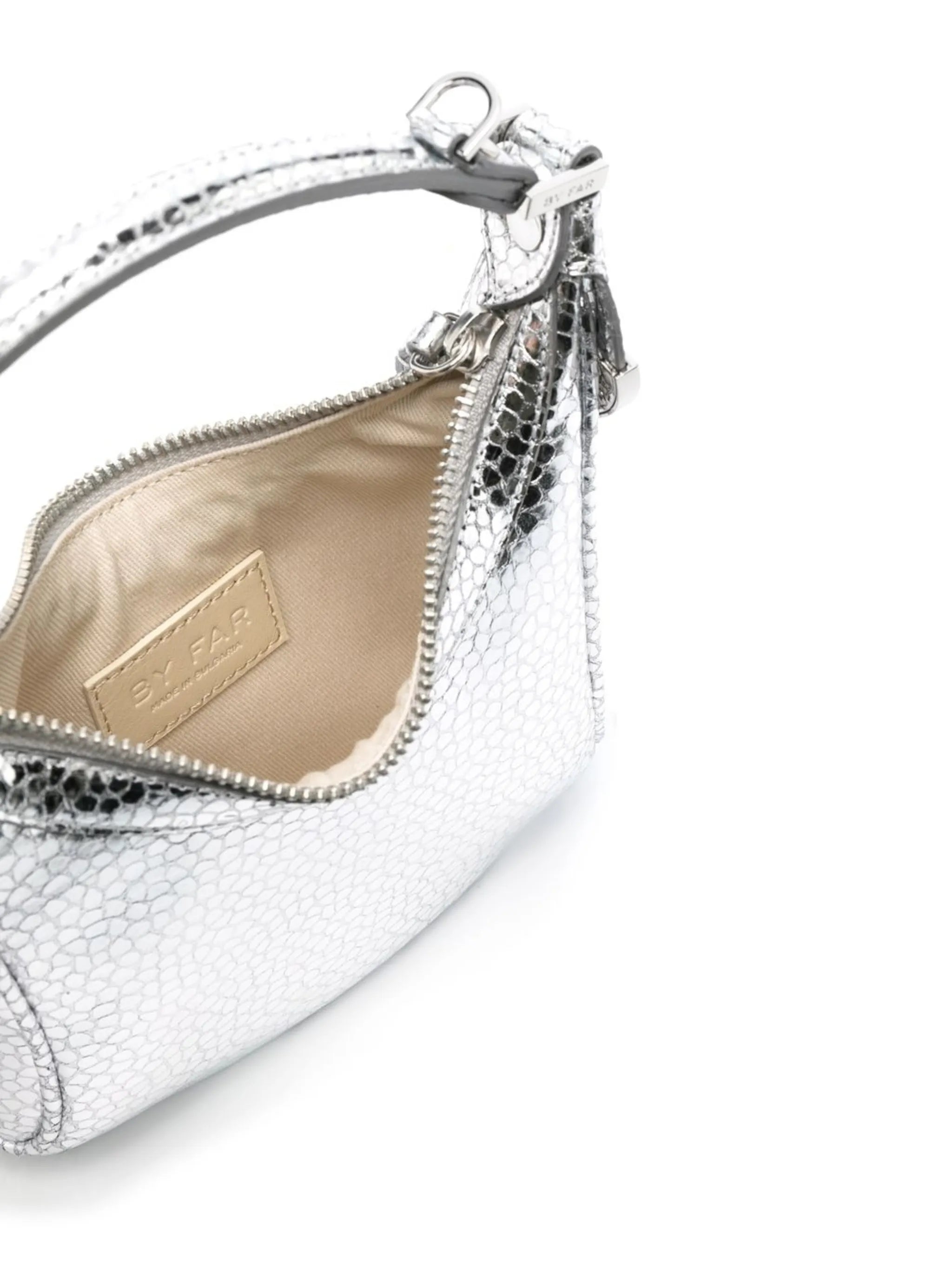 Cosmo metallic top-handle bag