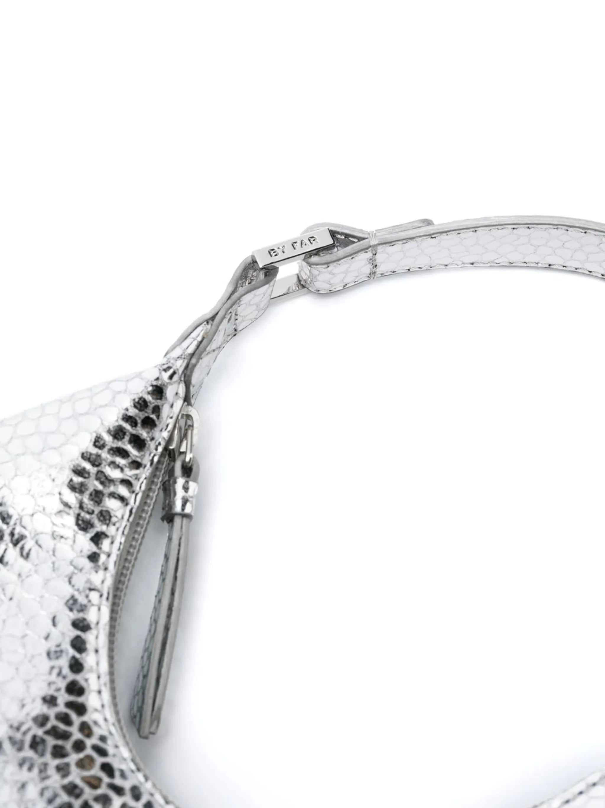 Amber metallic-effect tote bag