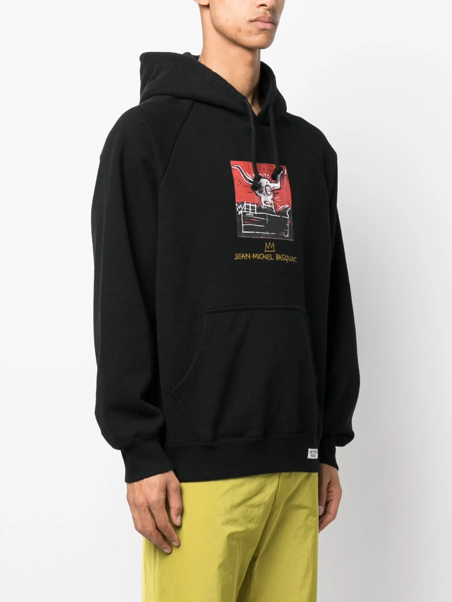 graphic-print cotton hoodie