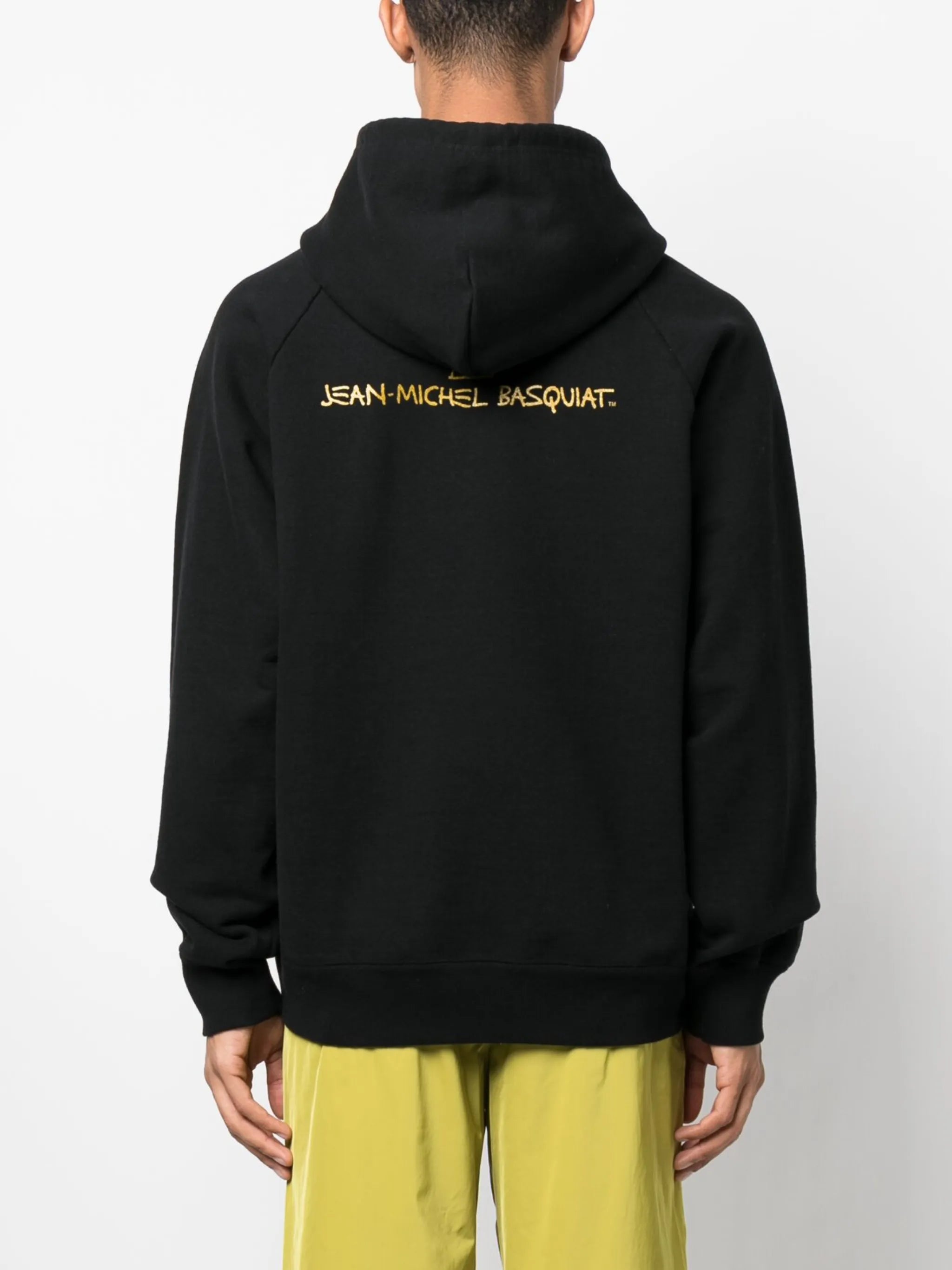 graphic-print cotton hoodie