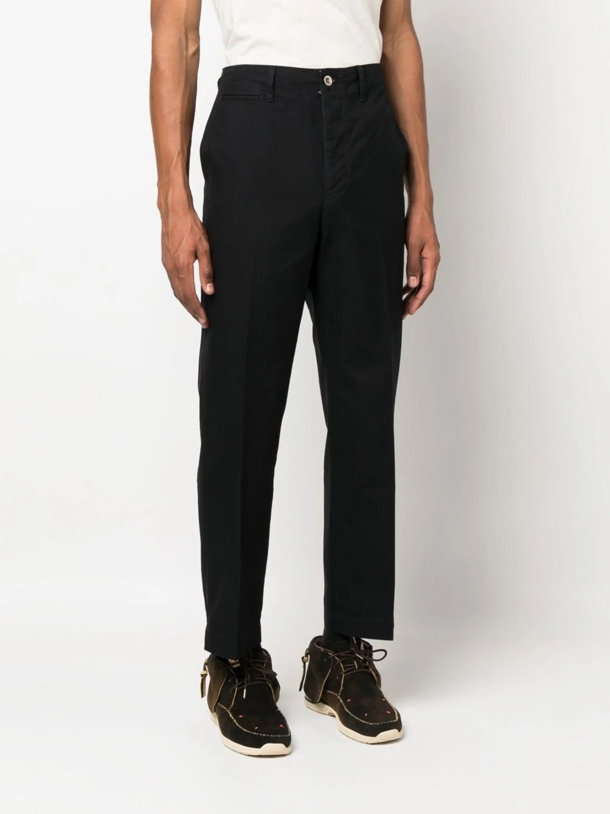 cropped cotton chinos
