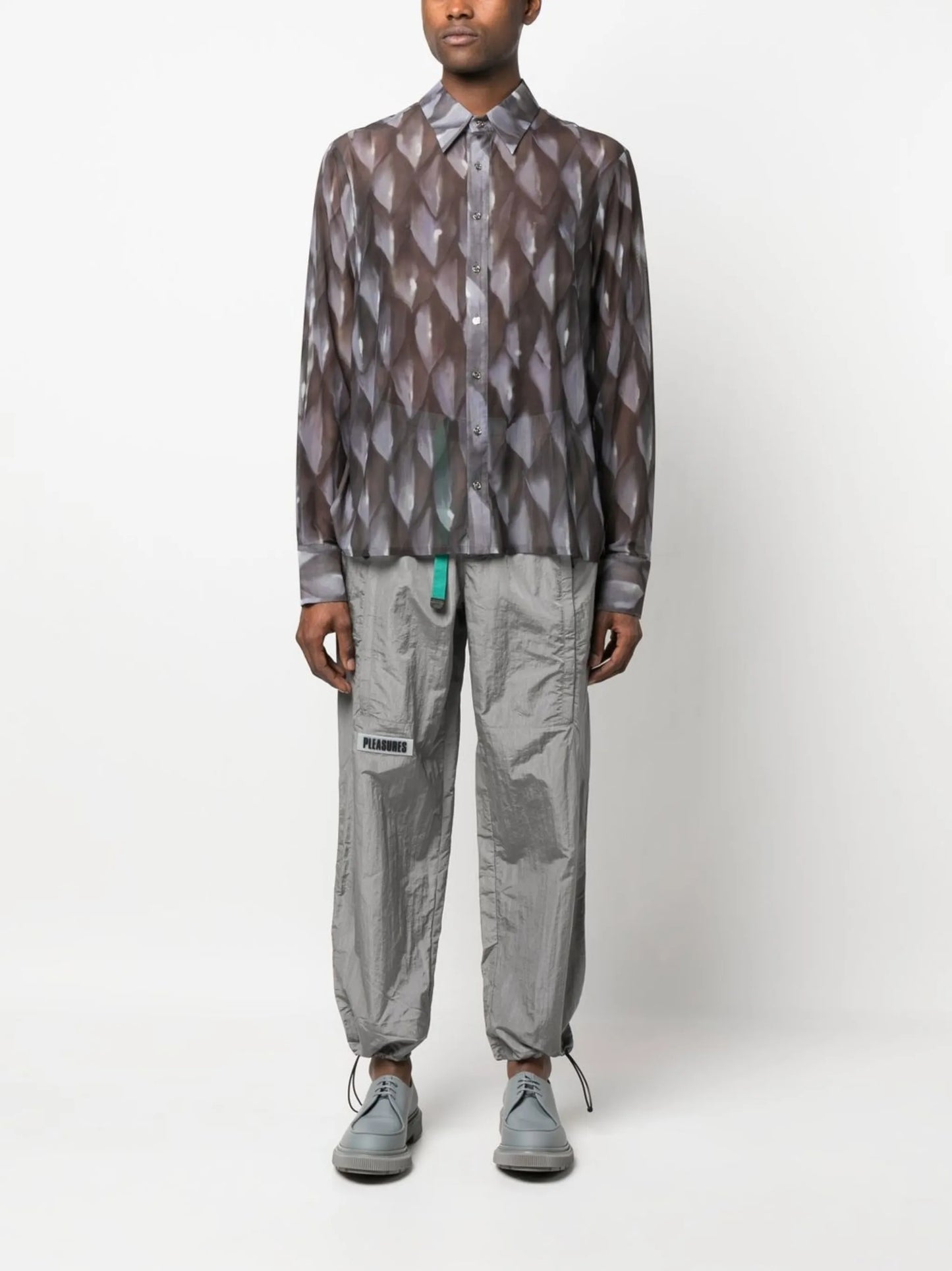 abstract-print shirt