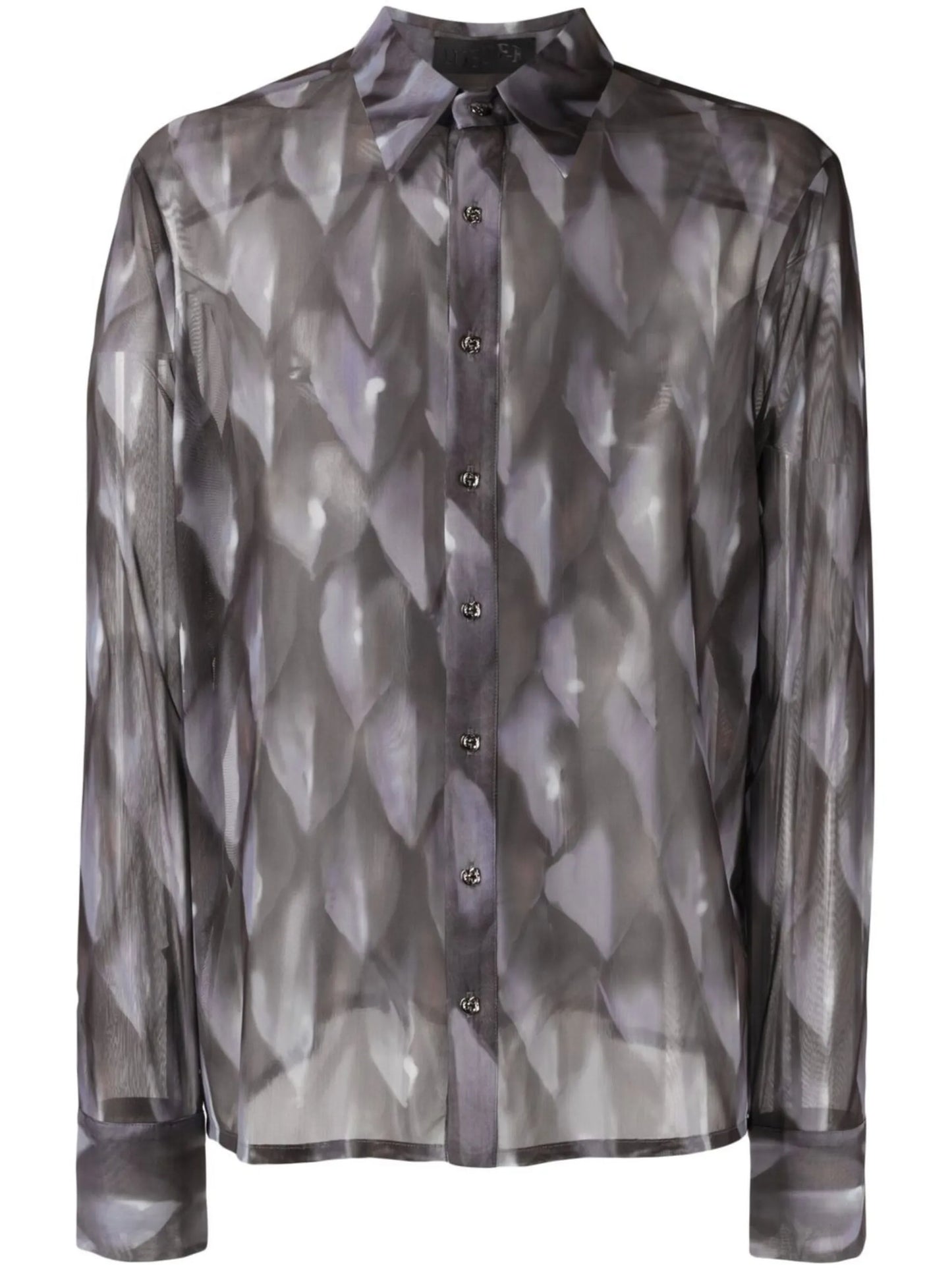 abstract-print shirt