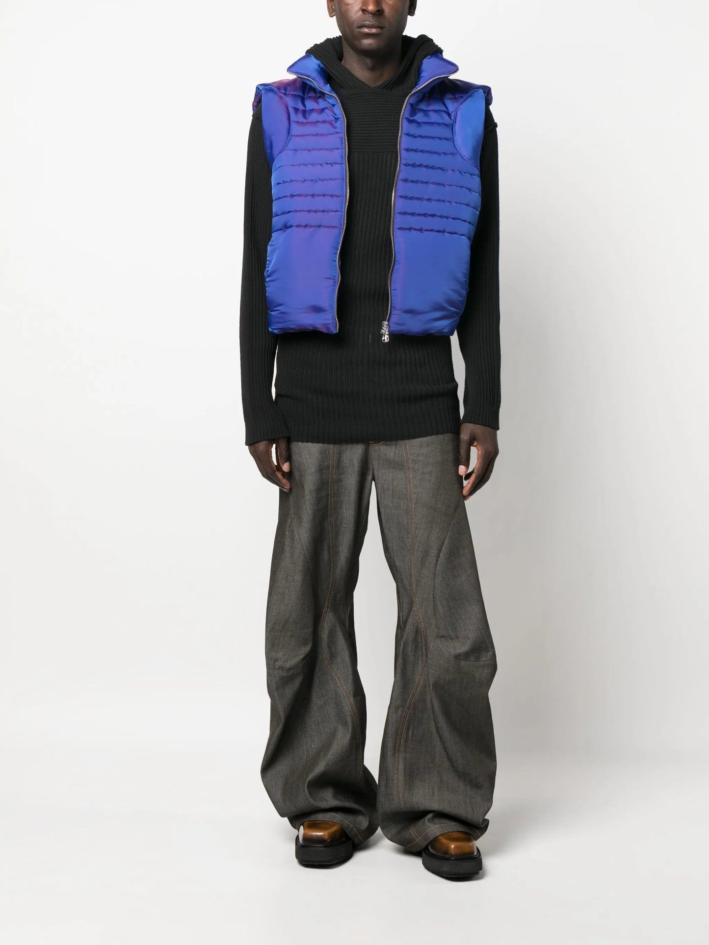 padded quilted gilet
