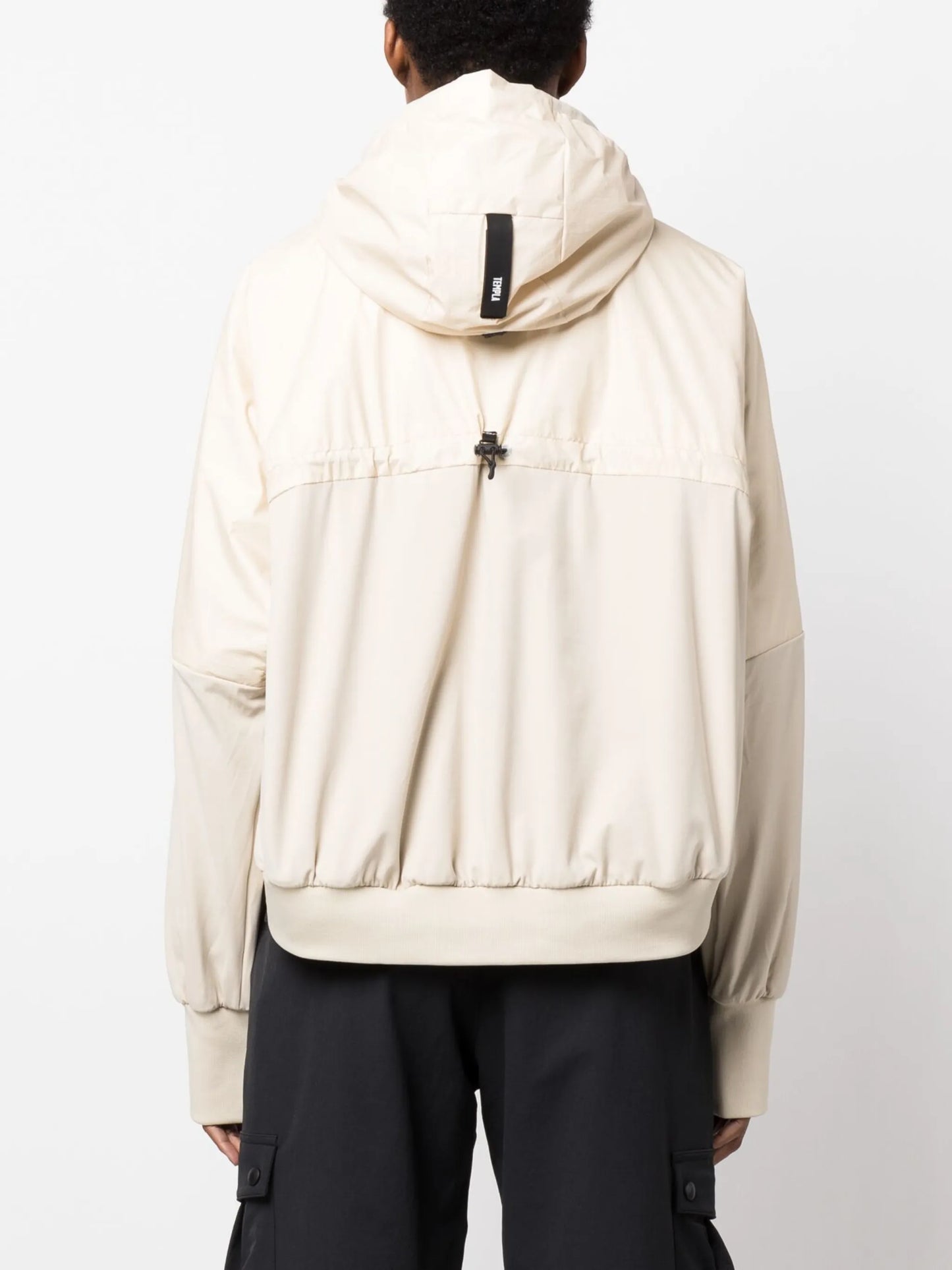 Midlayer half-zip cropped hoodie