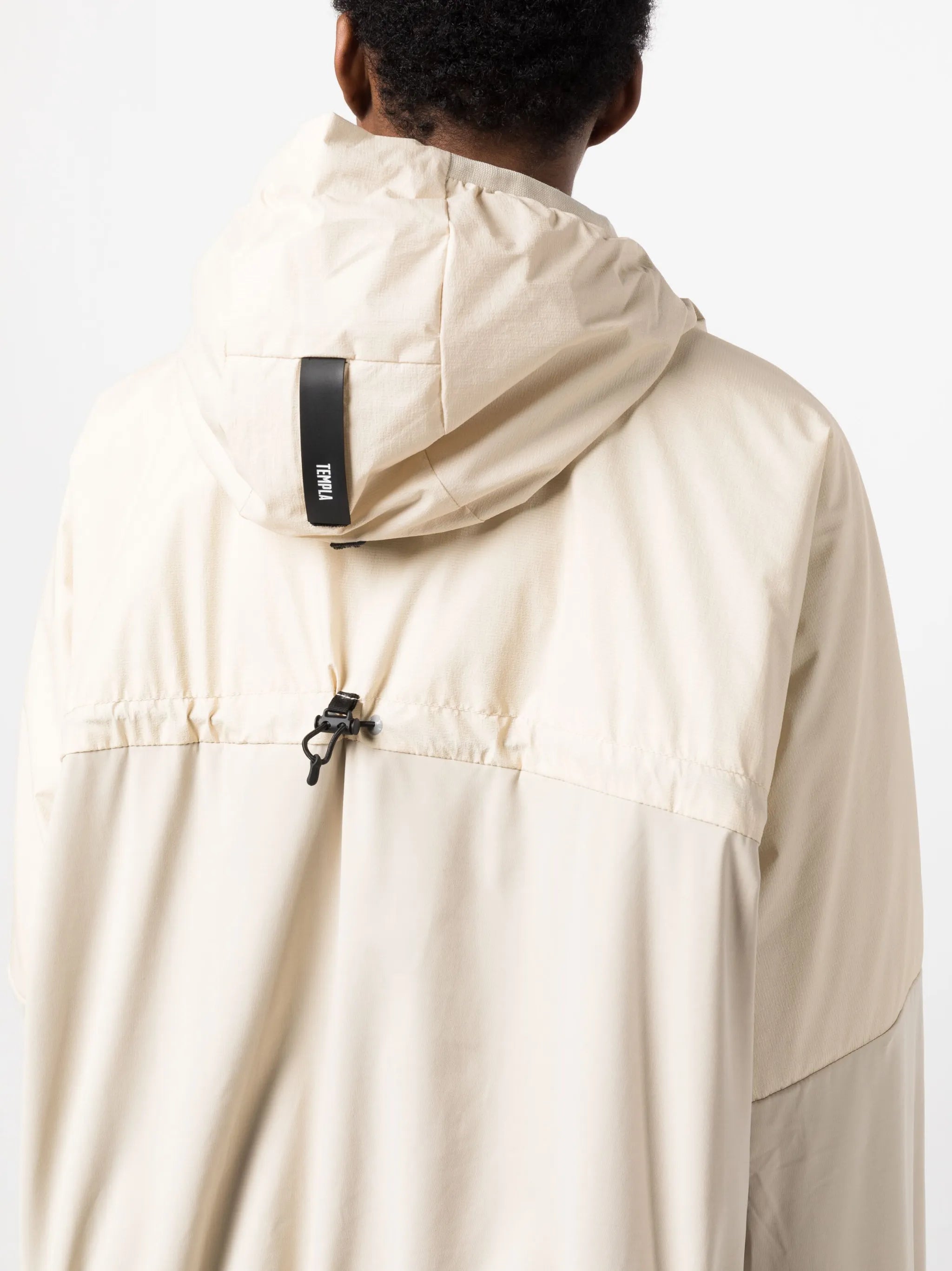 Midlayer half-zip cropped hoodie