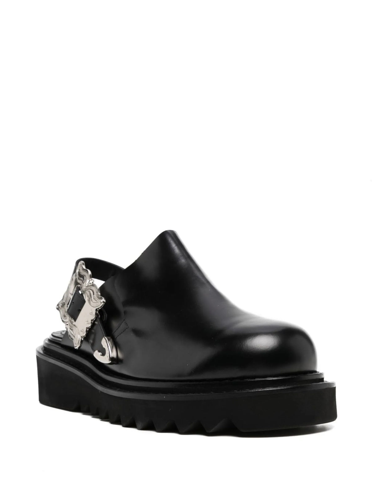slingback buckle-detail sandals
