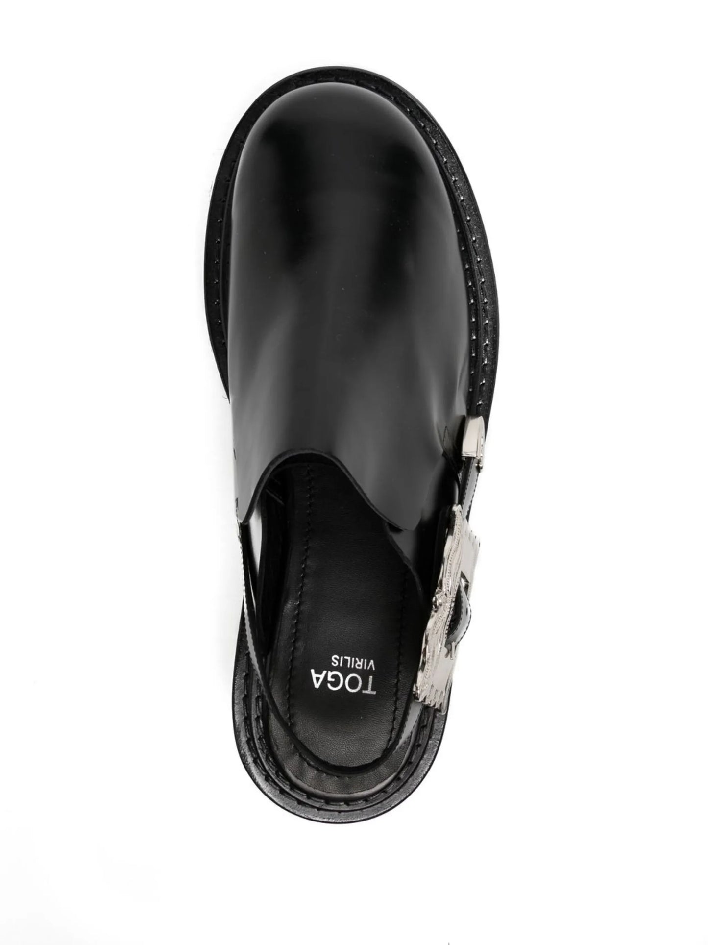 slingback buckle-detail sandals