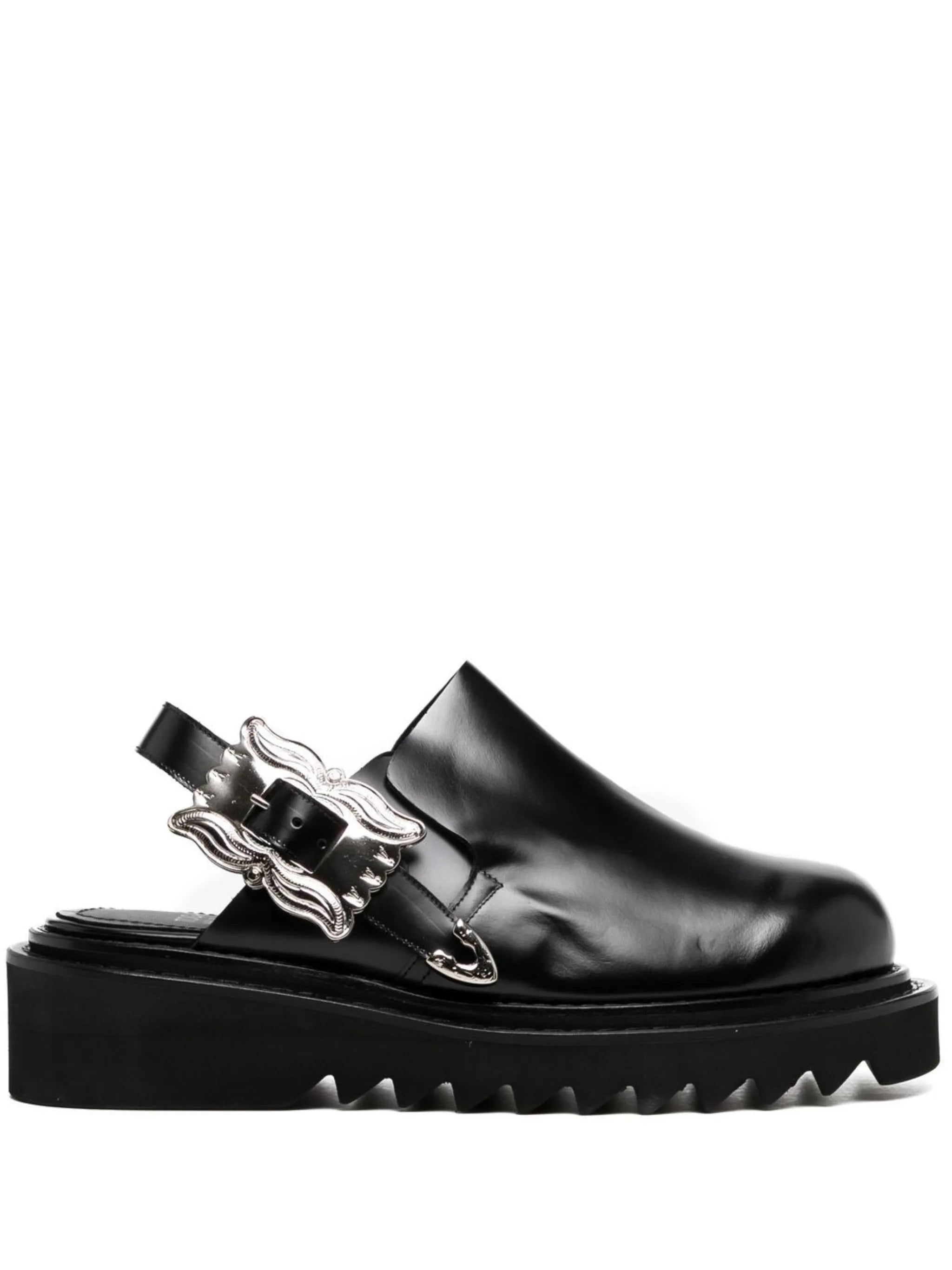 slingback buckle-detail sandals