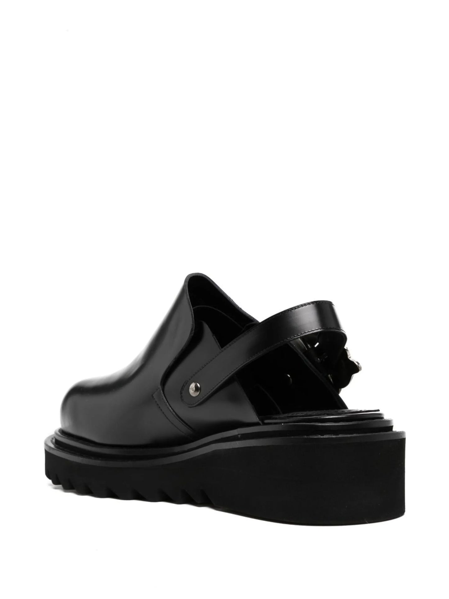 slingback buckle-detail sandals