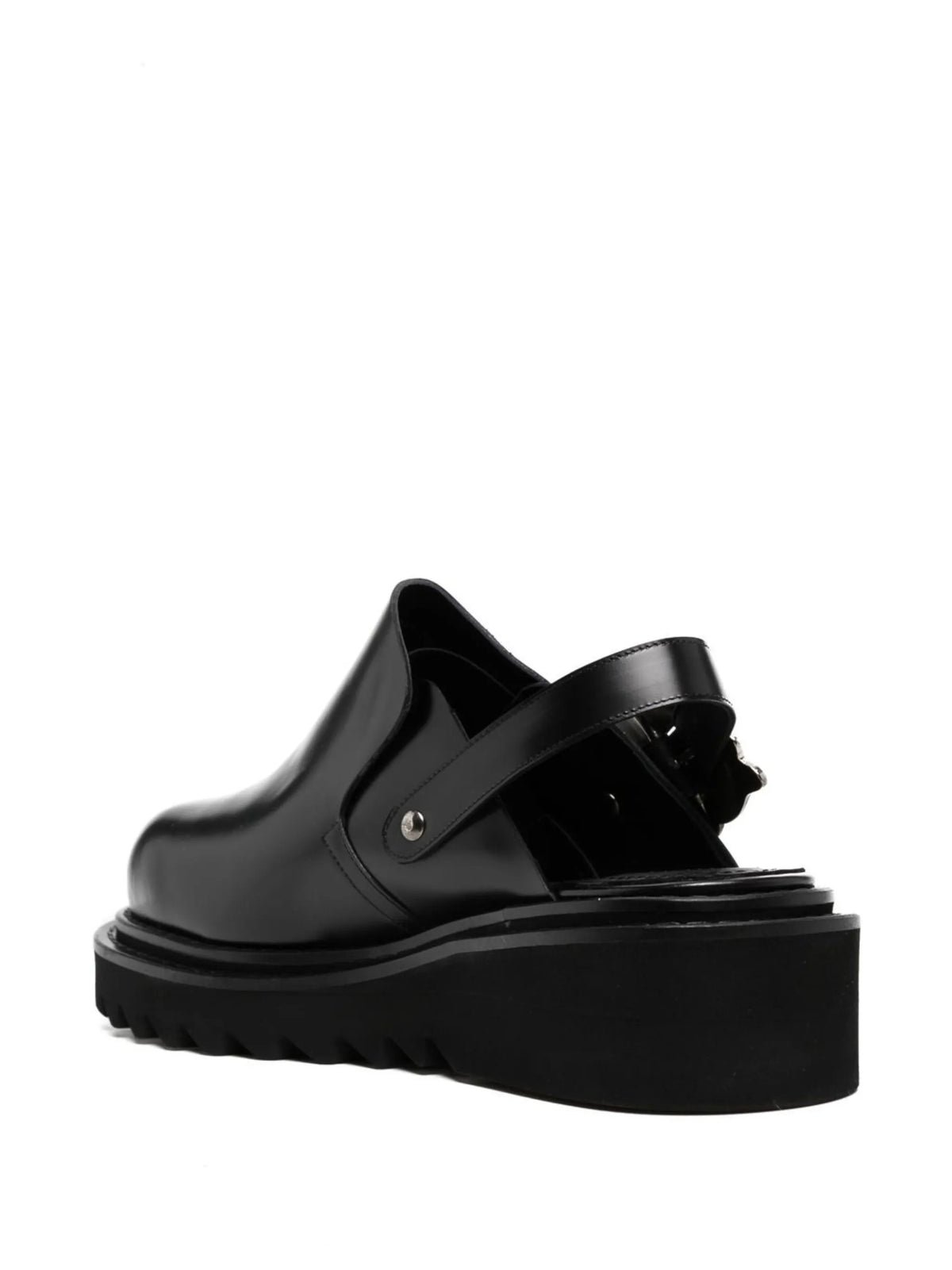 slingback buckle-detail sandals