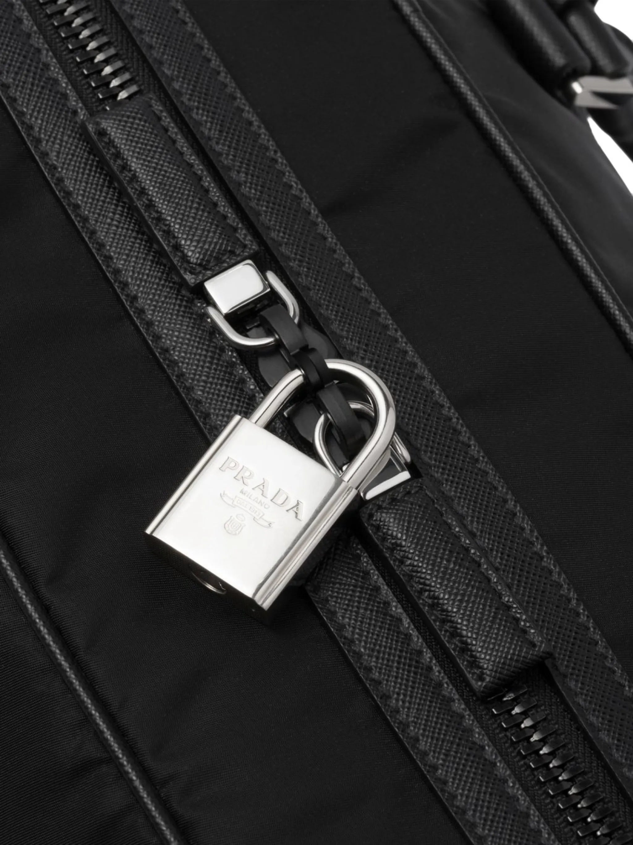 triangle logo-patch duffel bag