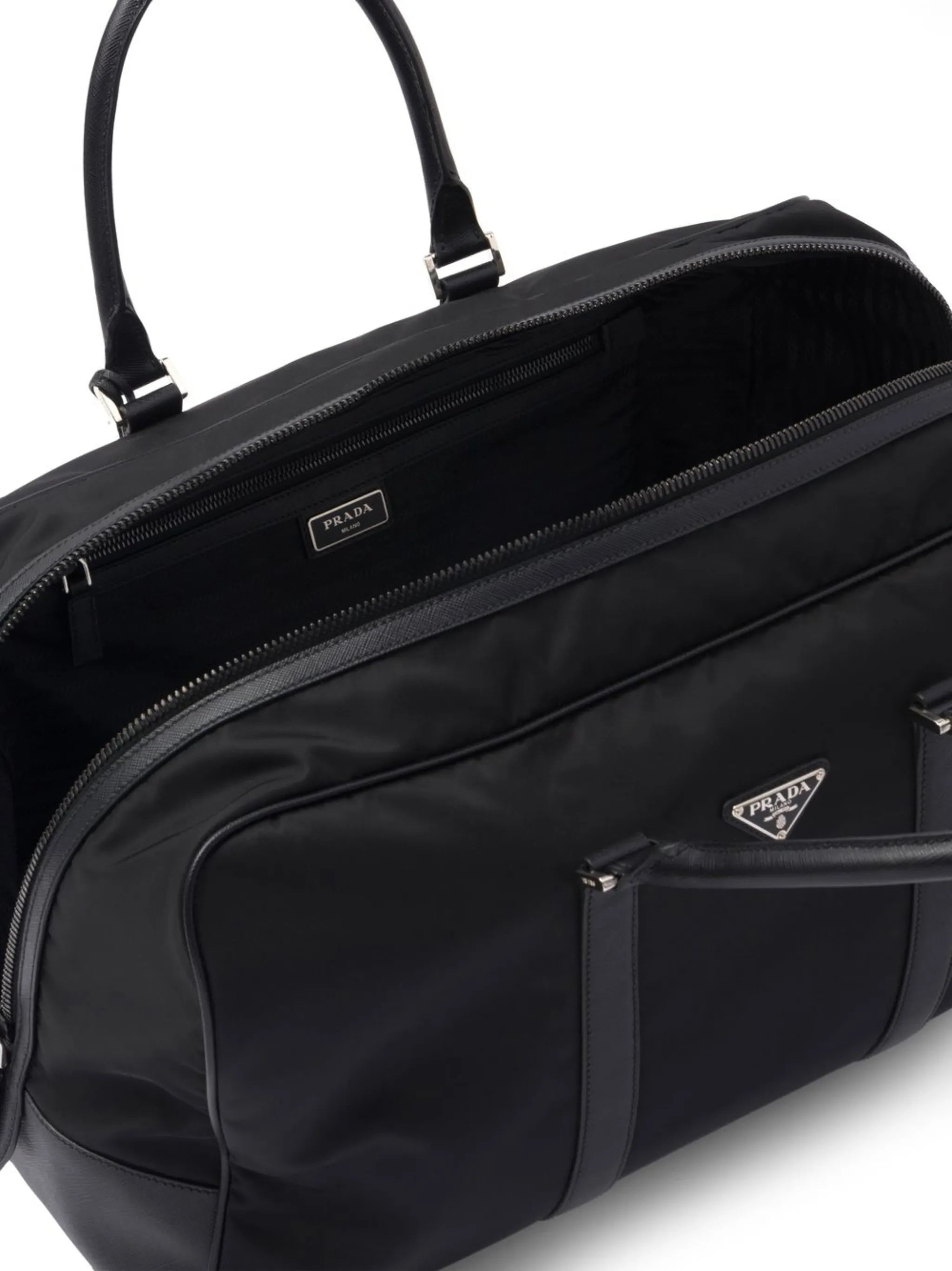 triangle logo-patch duffel bag