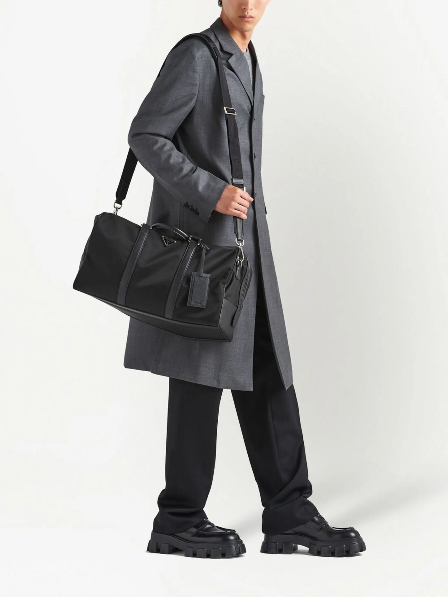 triangle logo-patch duffel bag