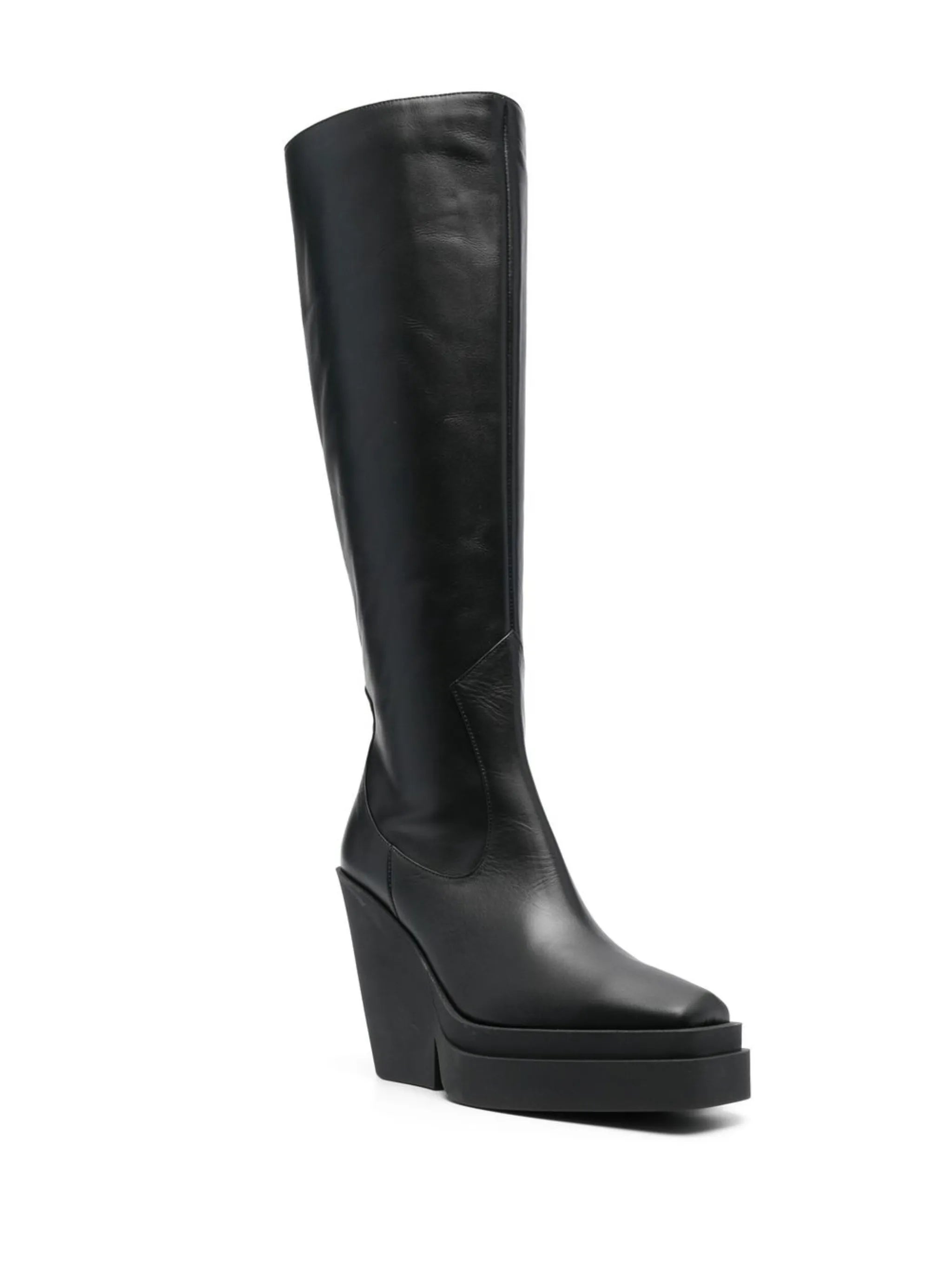 120mm knee-high leather boots