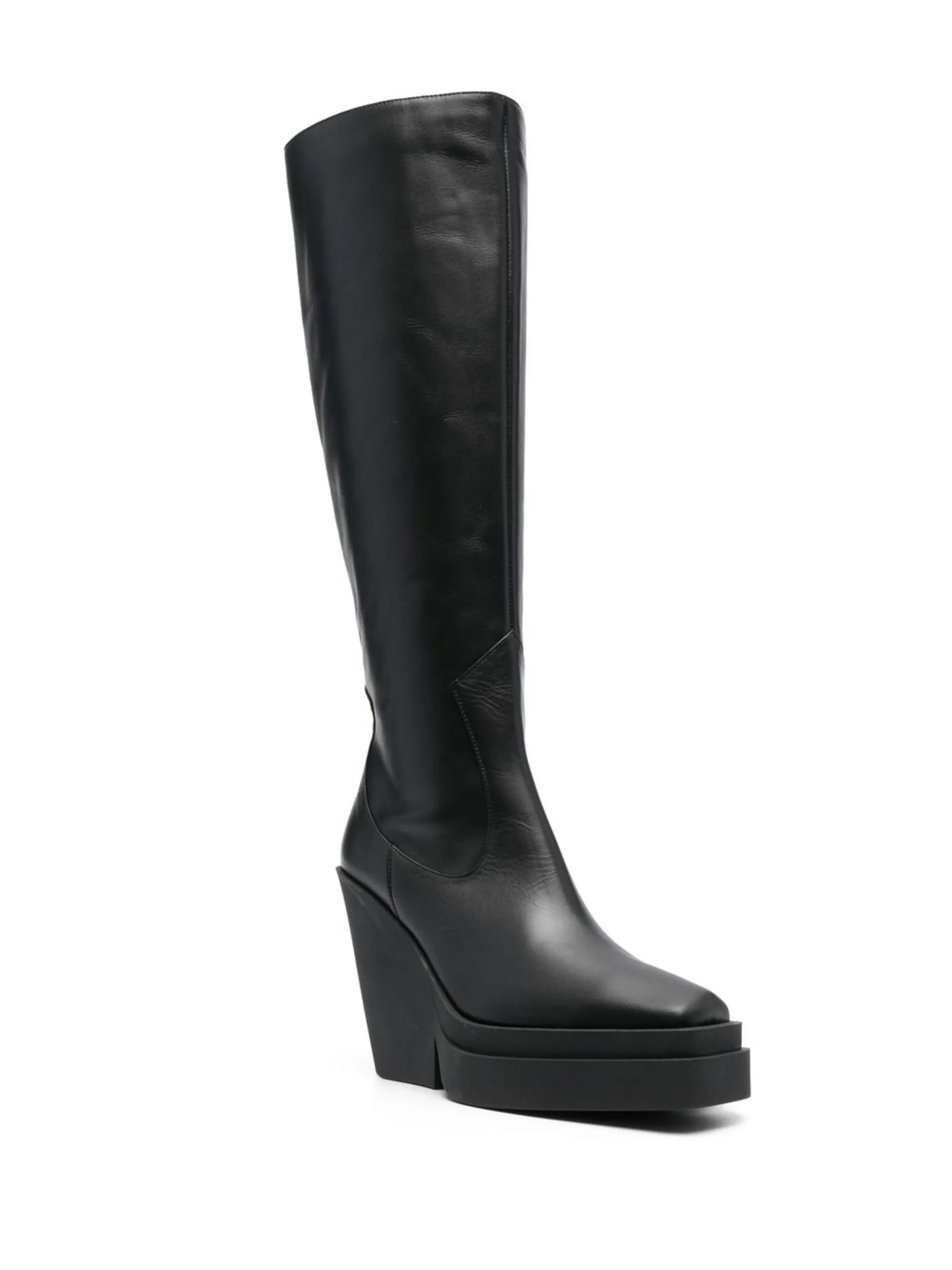 120mm knee-high leather boots