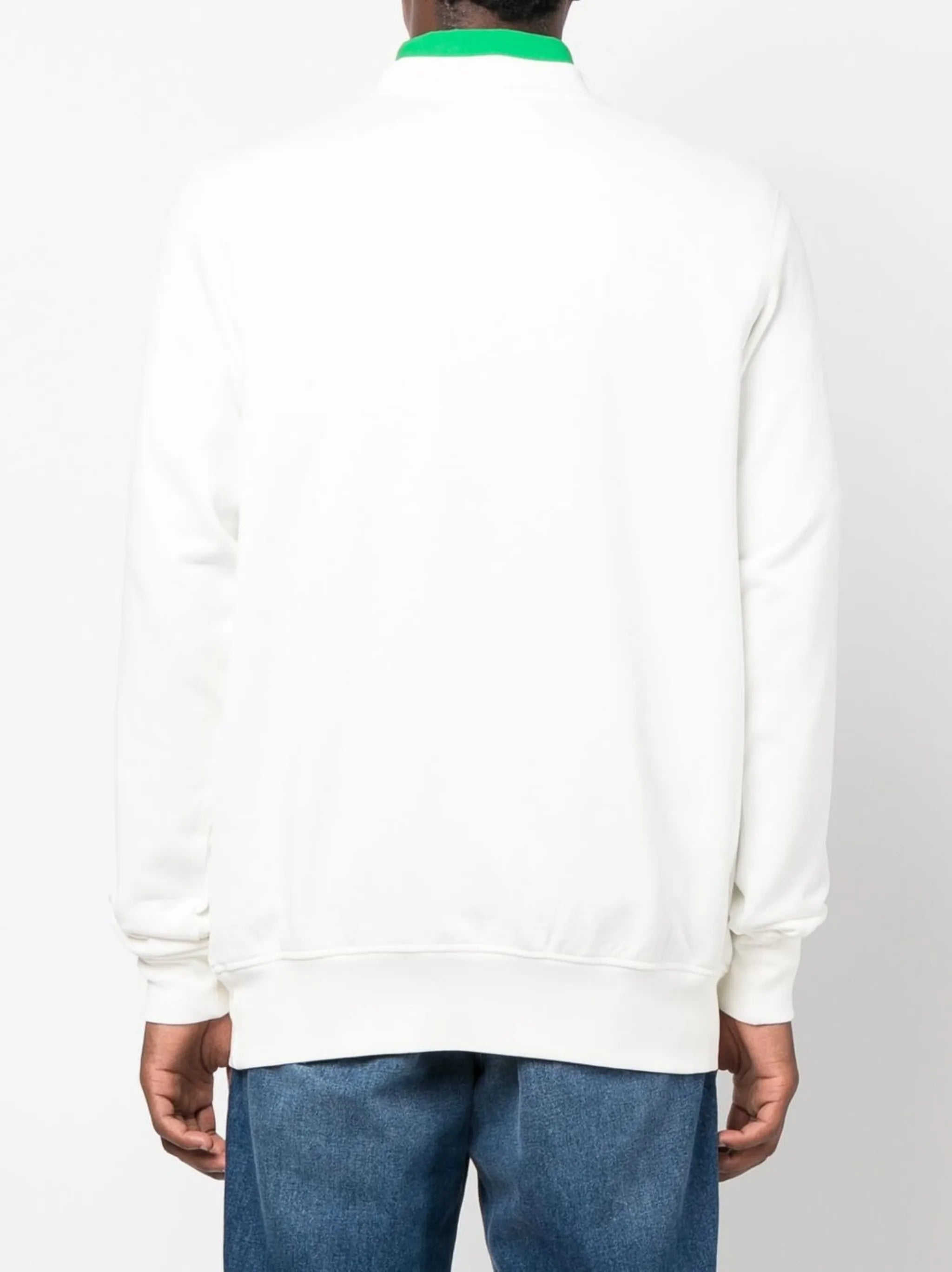 Tennis Club-print crew neck sweatshirt